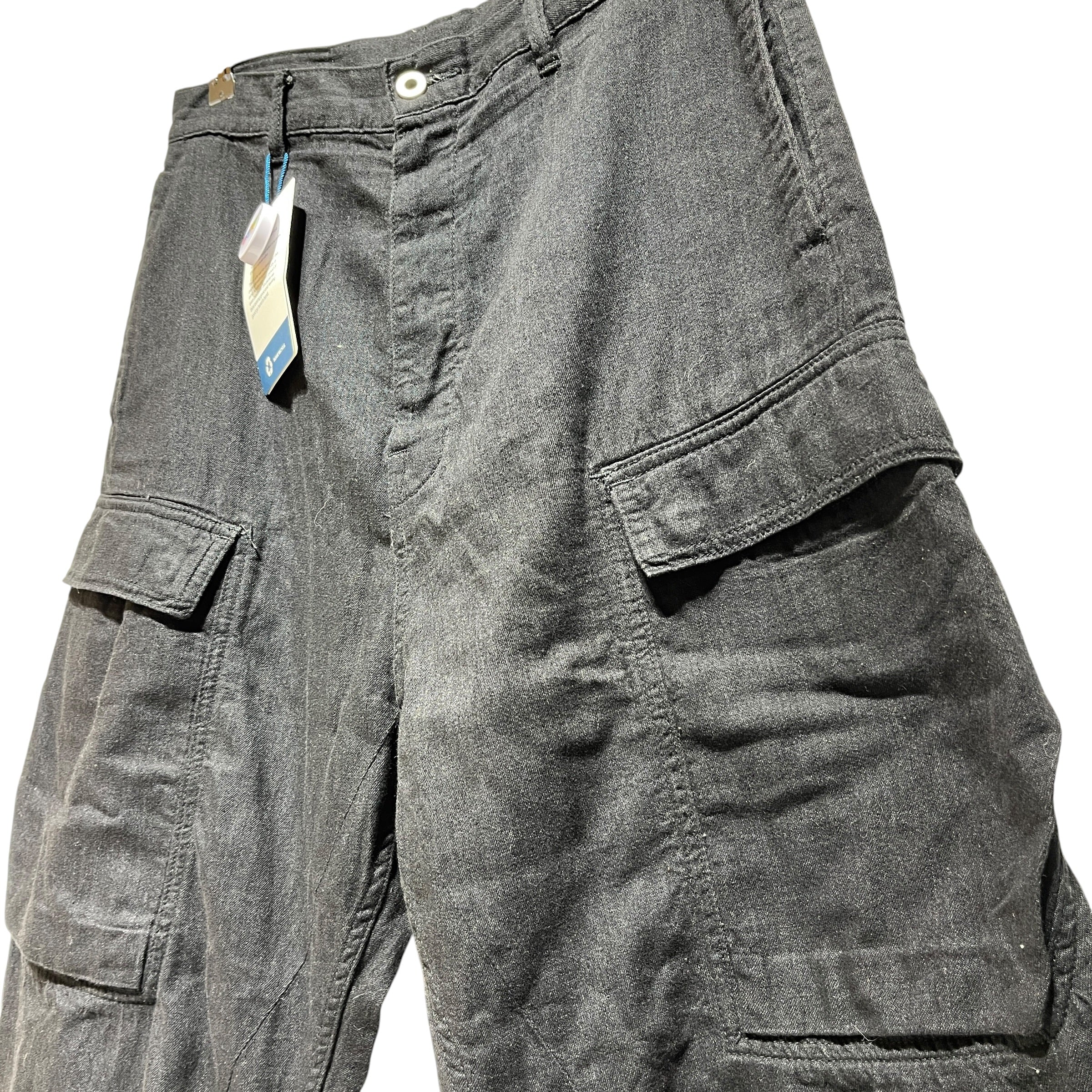 RICK OWENS DRKSHDW/Cargo Pants/33/Denim/BLK/geth cargo (selvedge) view 3