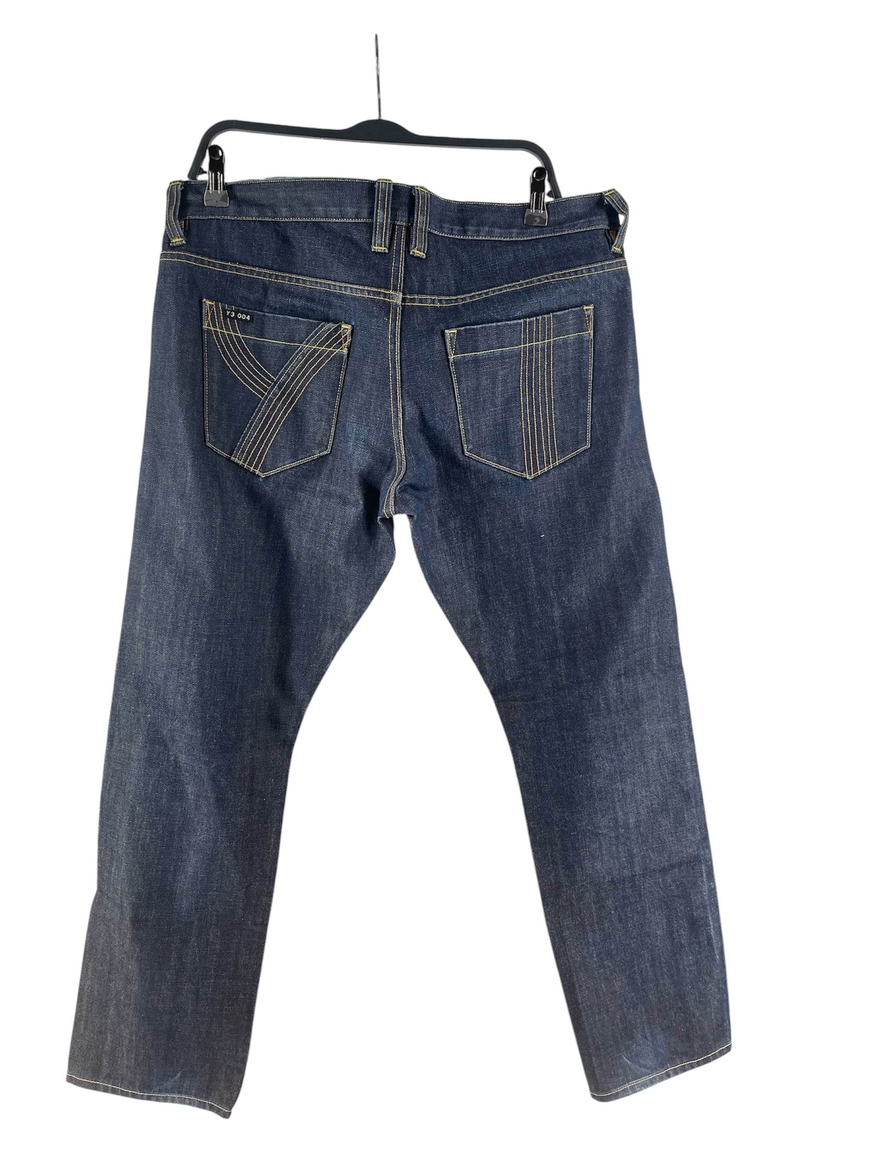Y-3/Straight Pants/34/Denim/NVY/Low-rise/Y-3 BAK POCKET STITCH view 2