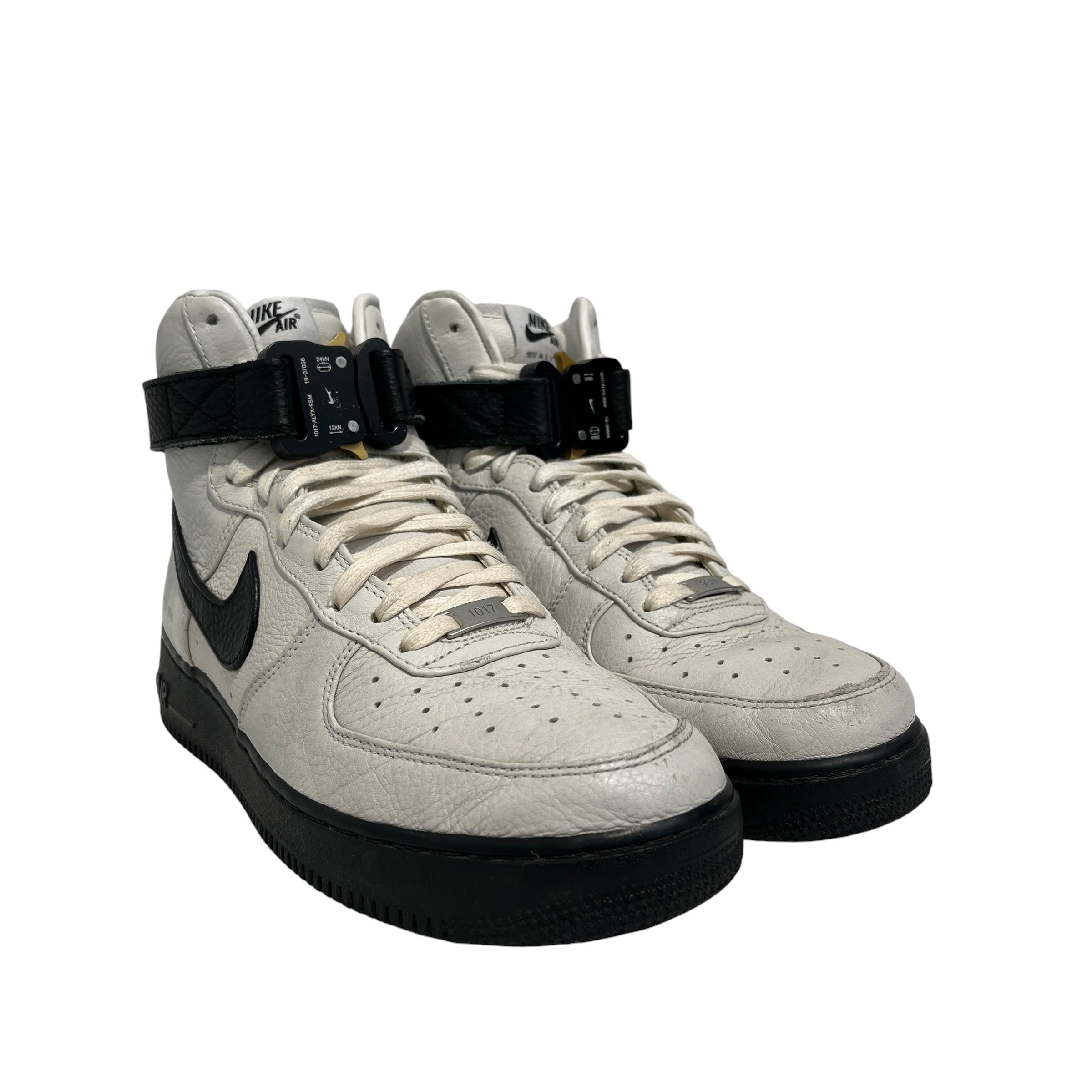 NIKE/Hi-Sneakers/US 10.5/Leather/WHT/Black strap view 1
