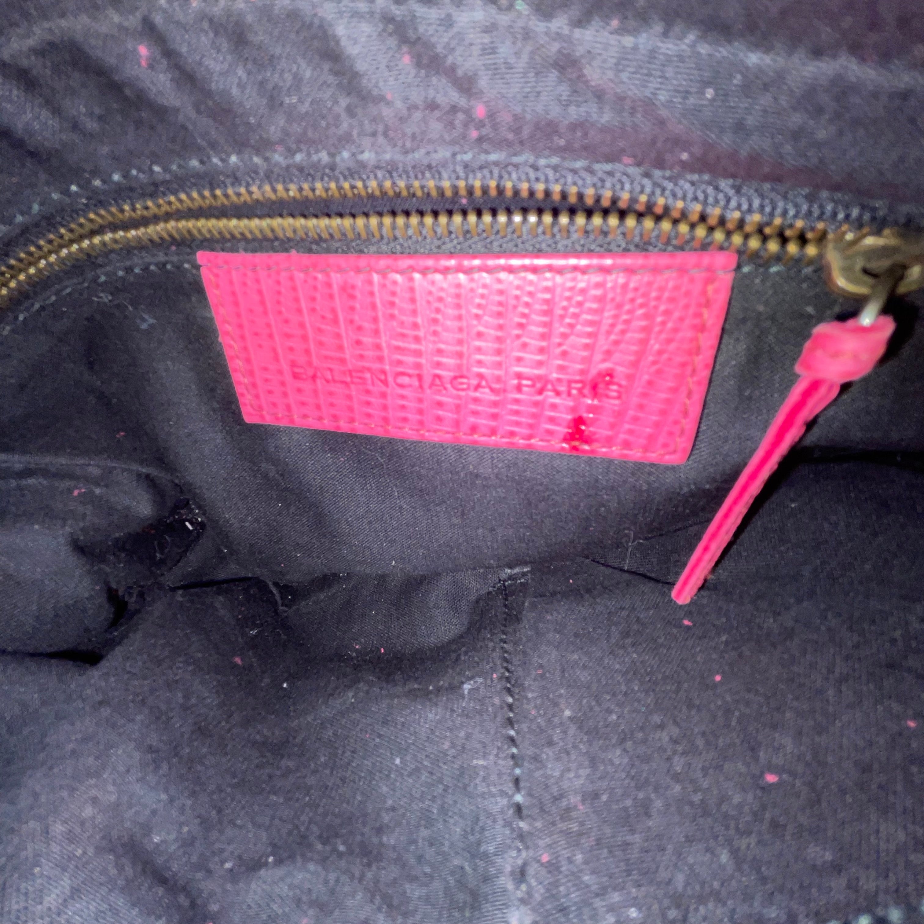 BALENCIAGA/Bag/Leather/PNK/HOT PINK view 3