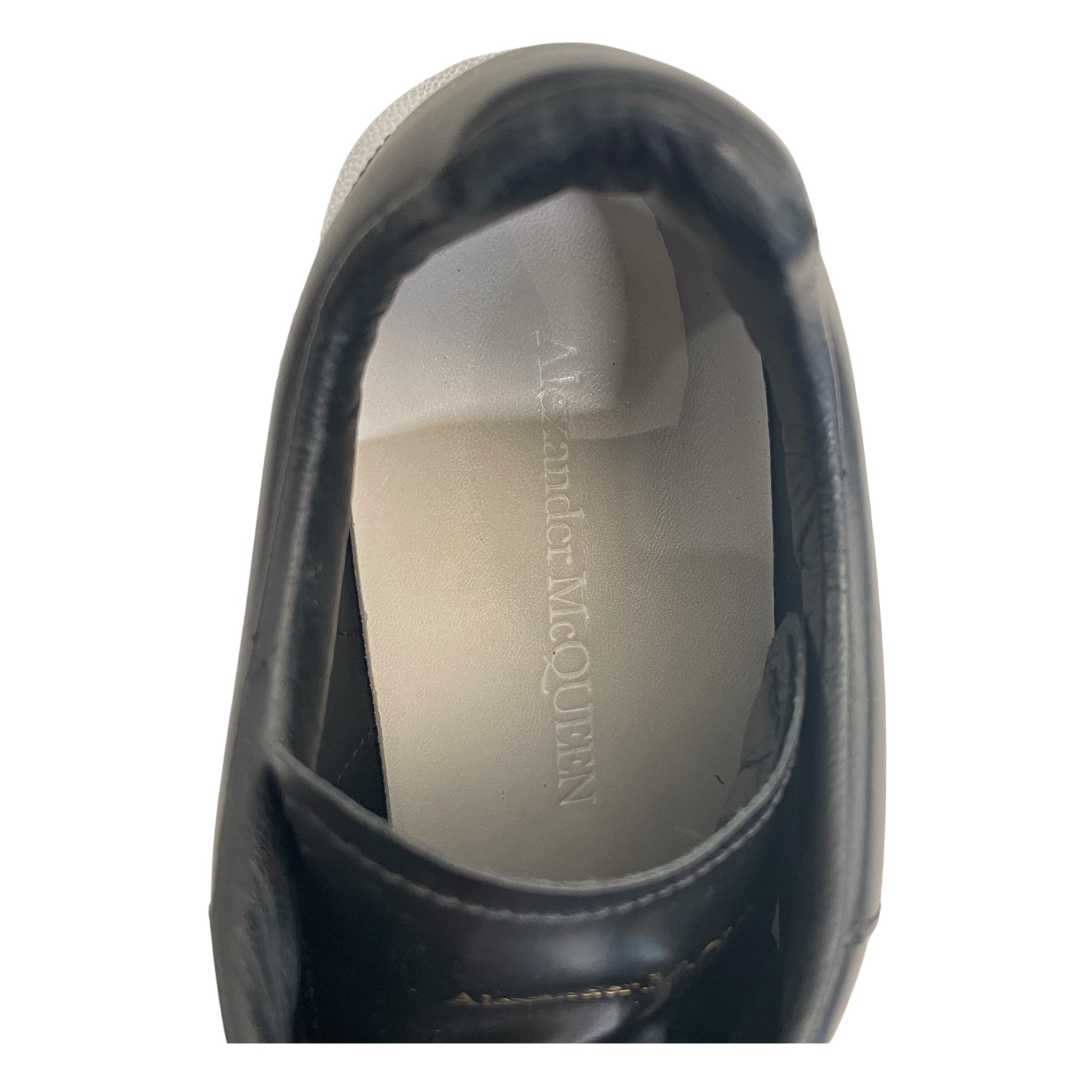 Alexander McQueen/Low-Sneakers/EU 38/Leather/BLK/overzied sneakers view 3