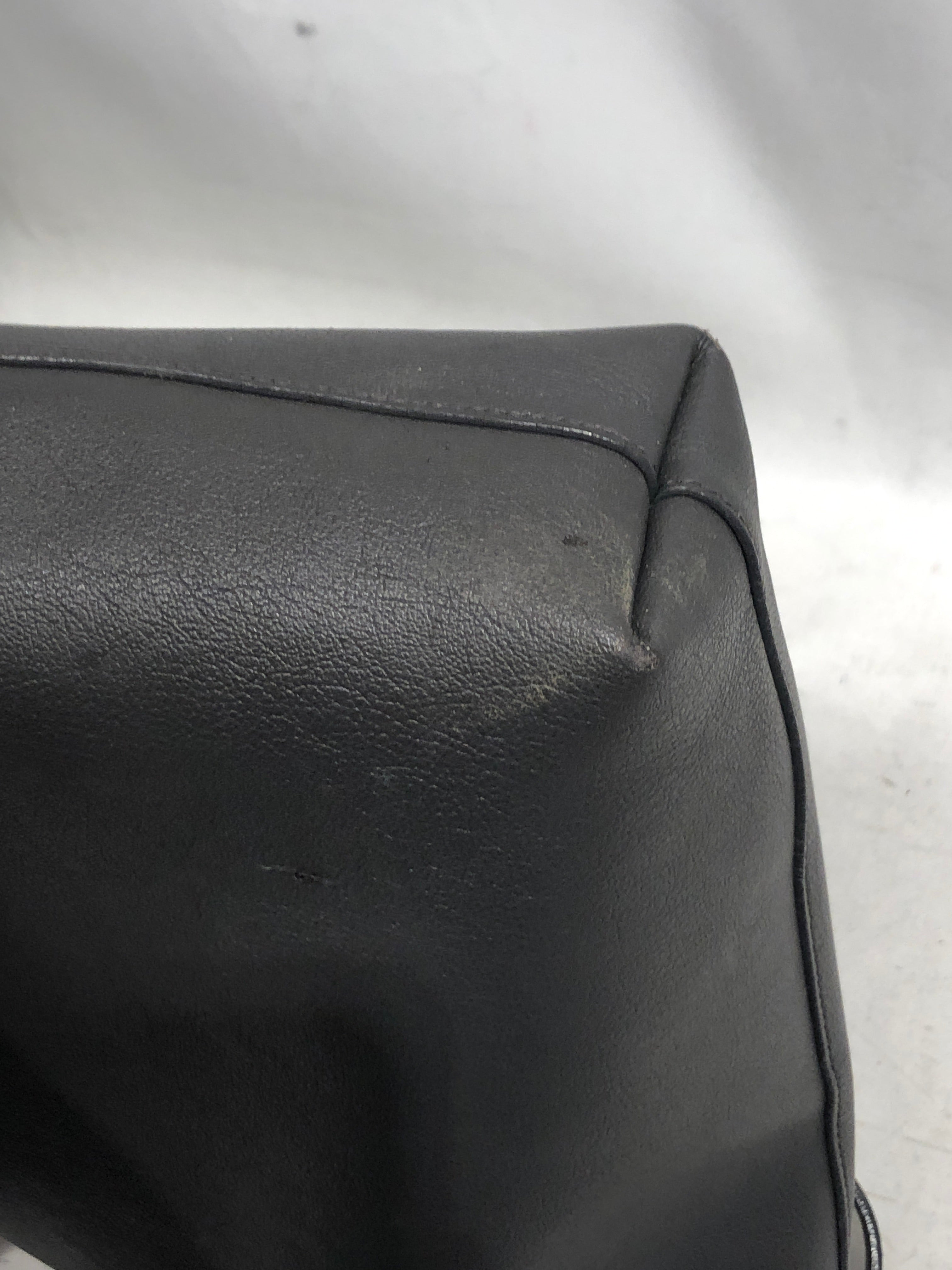 SAINT LAURENT/Tote Bag/Leather/GRY/SHOPPING TOTE BAG view 6