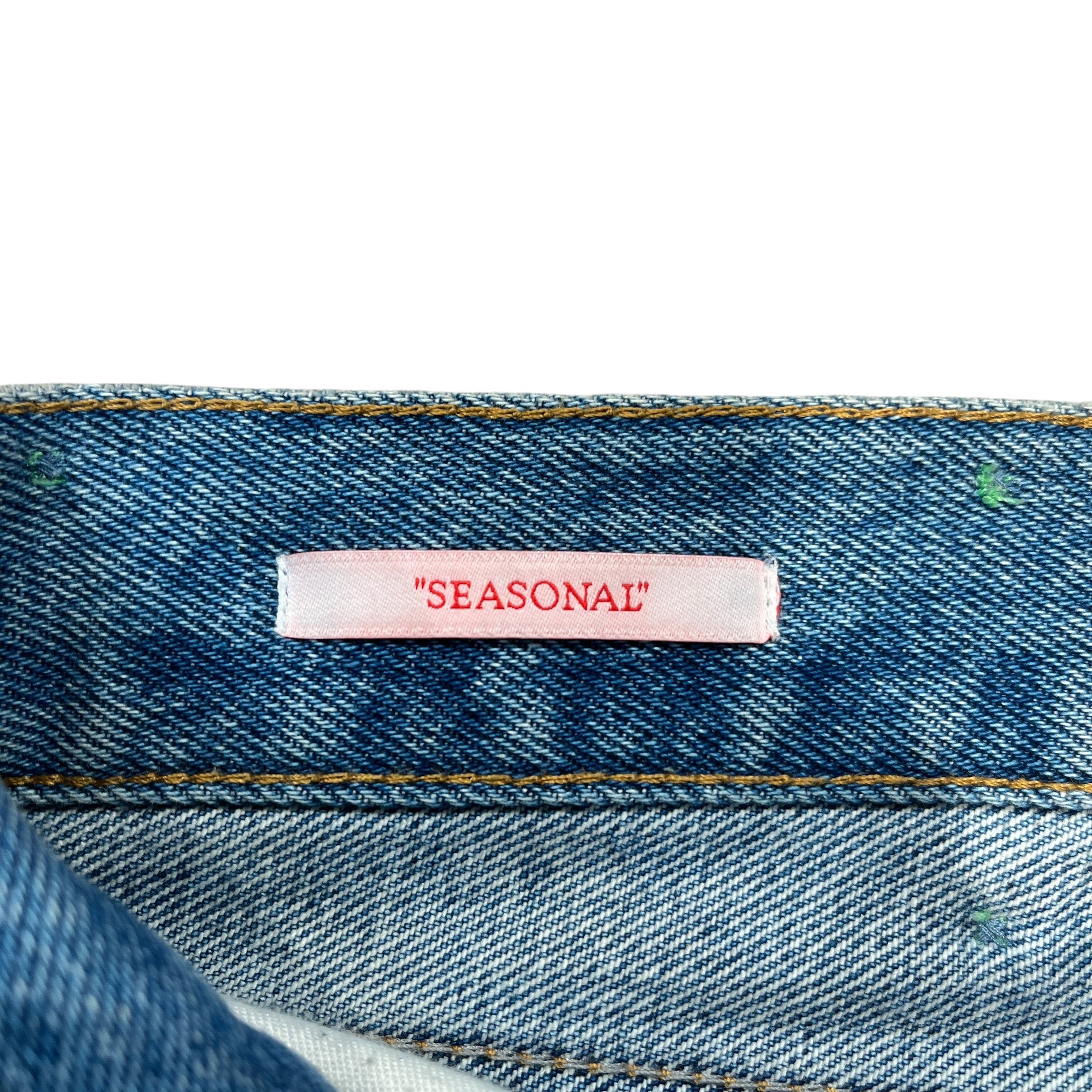 OFF-WHITE/Straight Pants/32/Denim/BLU/omaya138f22den006 view 3