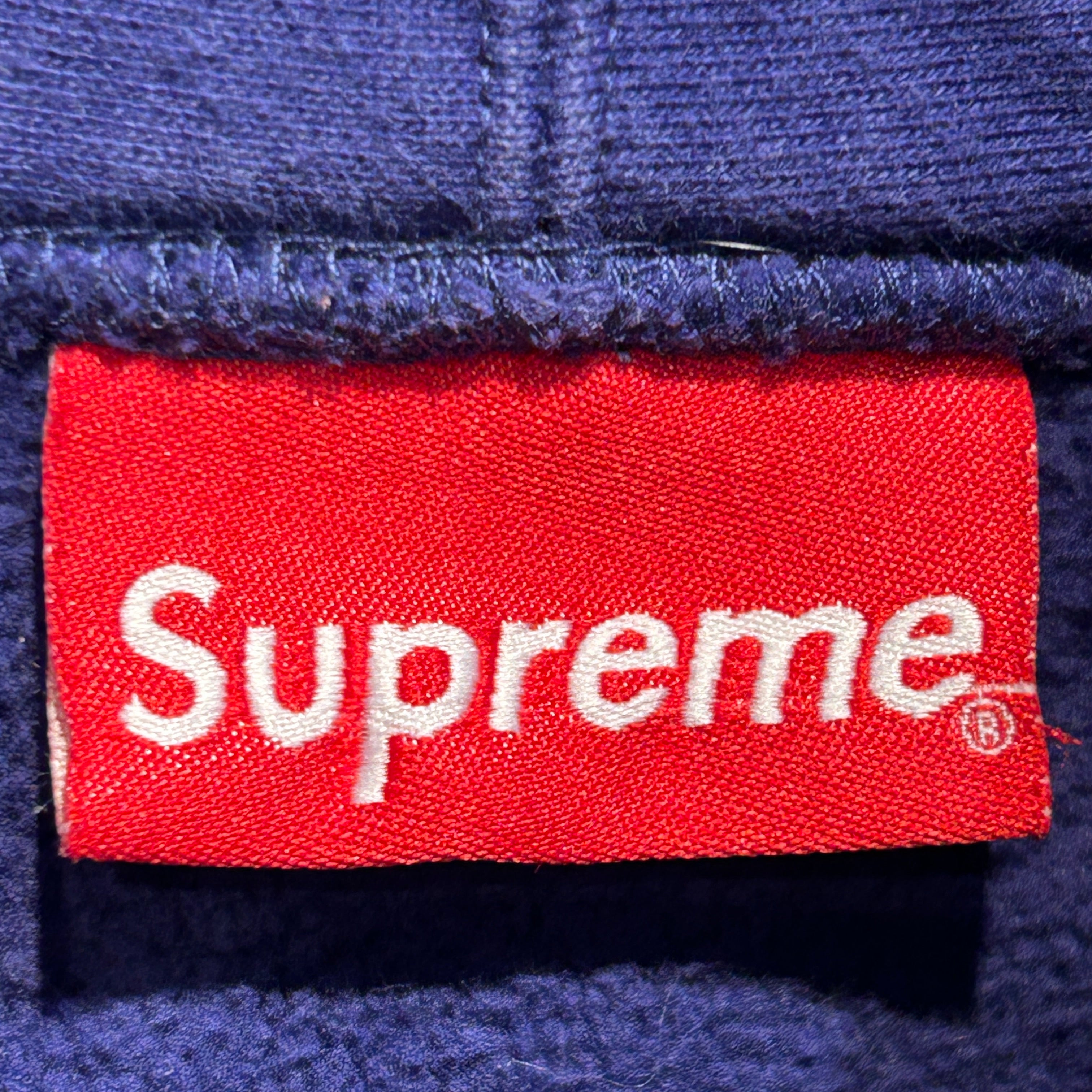 Supreme/Hoodie/M/Cotton/NVY/contrast stitch view 4