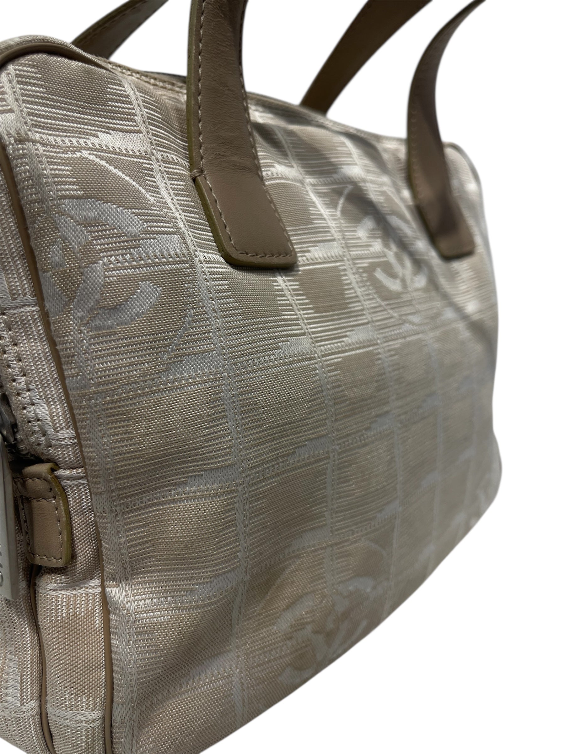CHANEL/Hand Bag/Monogram/Nylon/CRM/CHANEL GRID MONO 7807995 view 7