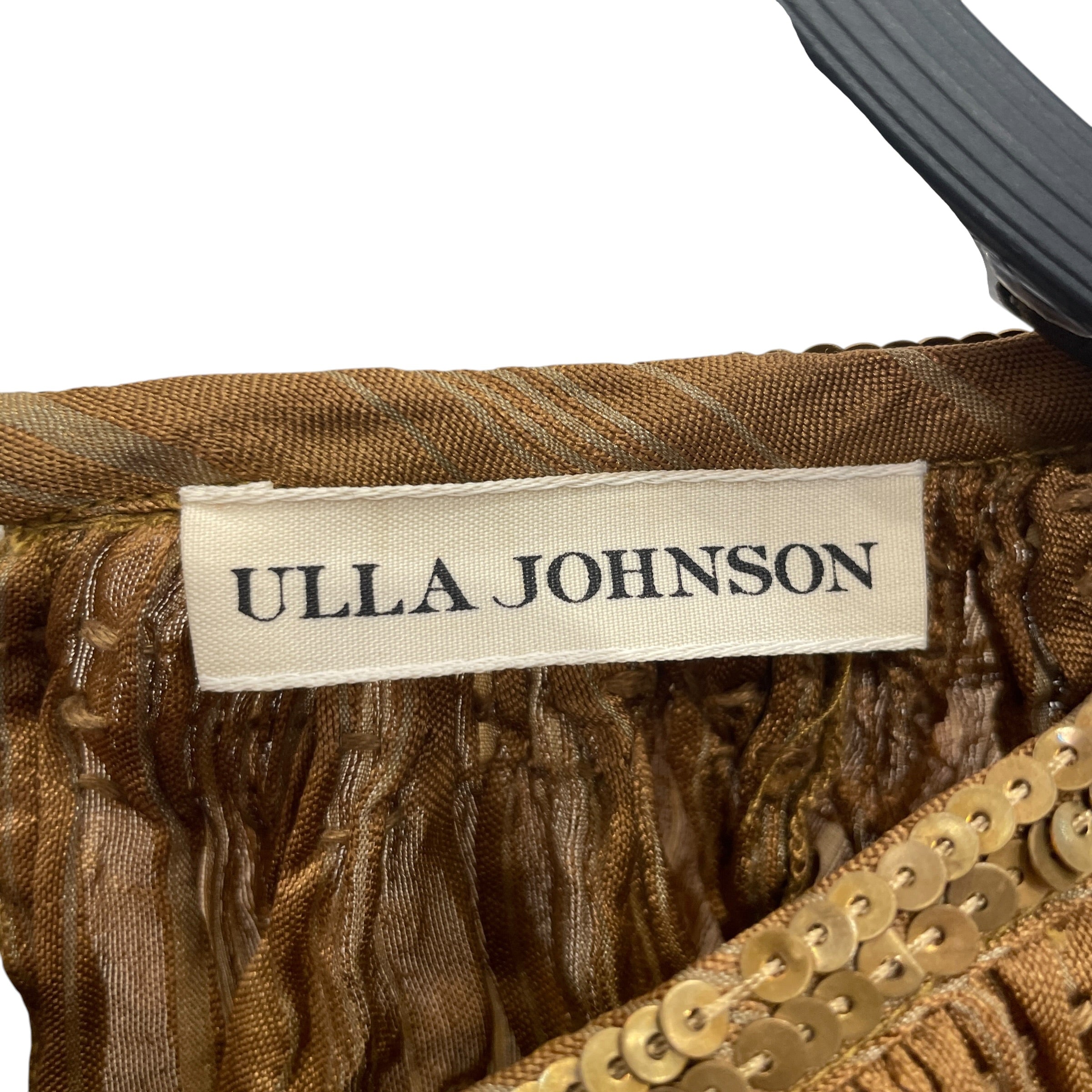 Ulla Johnson/LS T-Shirt/8/Stripe/GLD/METAL SEQUINS ON SLEEVES view 3
