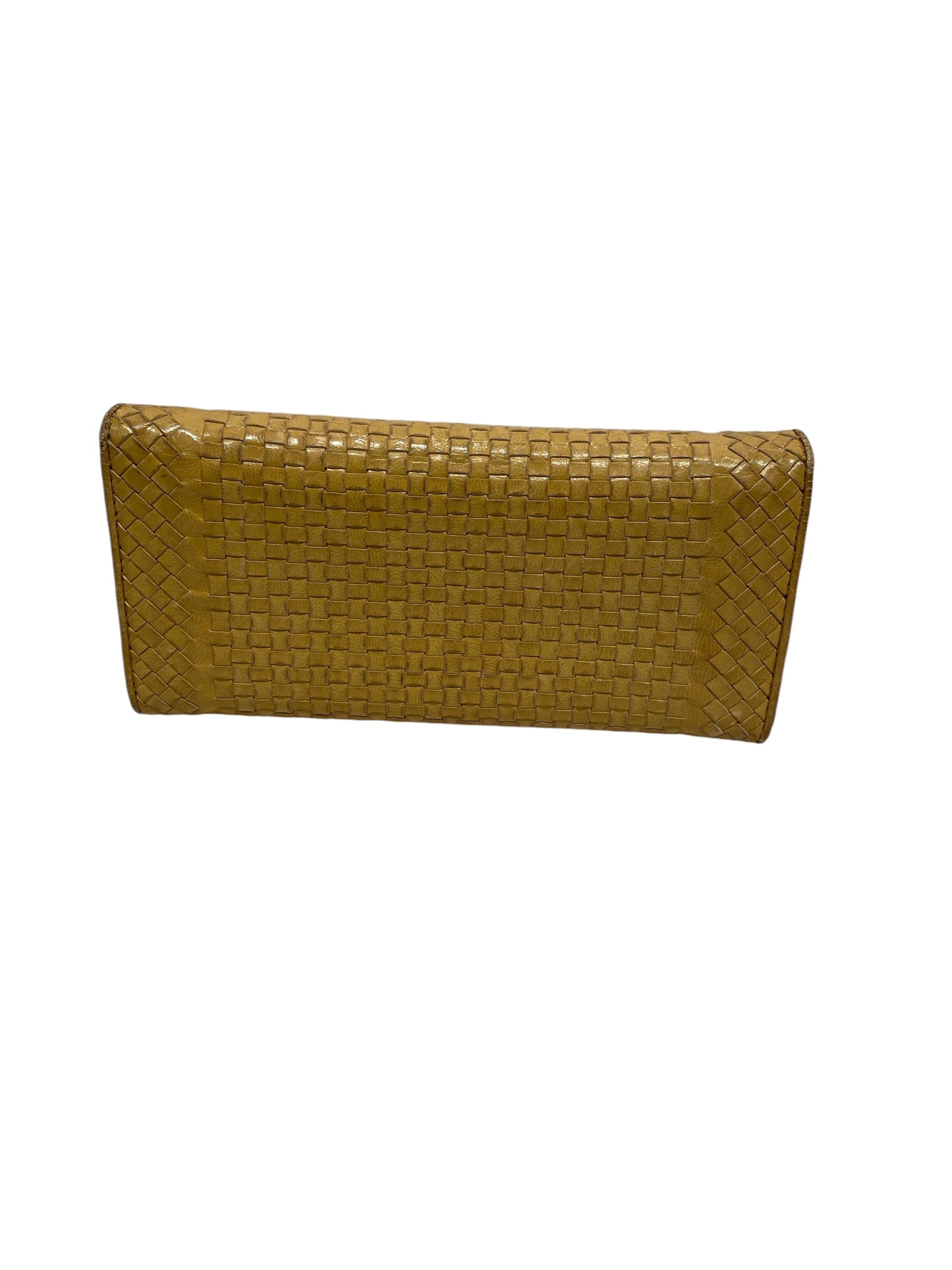 PRADA/Long Wallet/Leather/YEL/L's/Madras Continental Wallet view 2