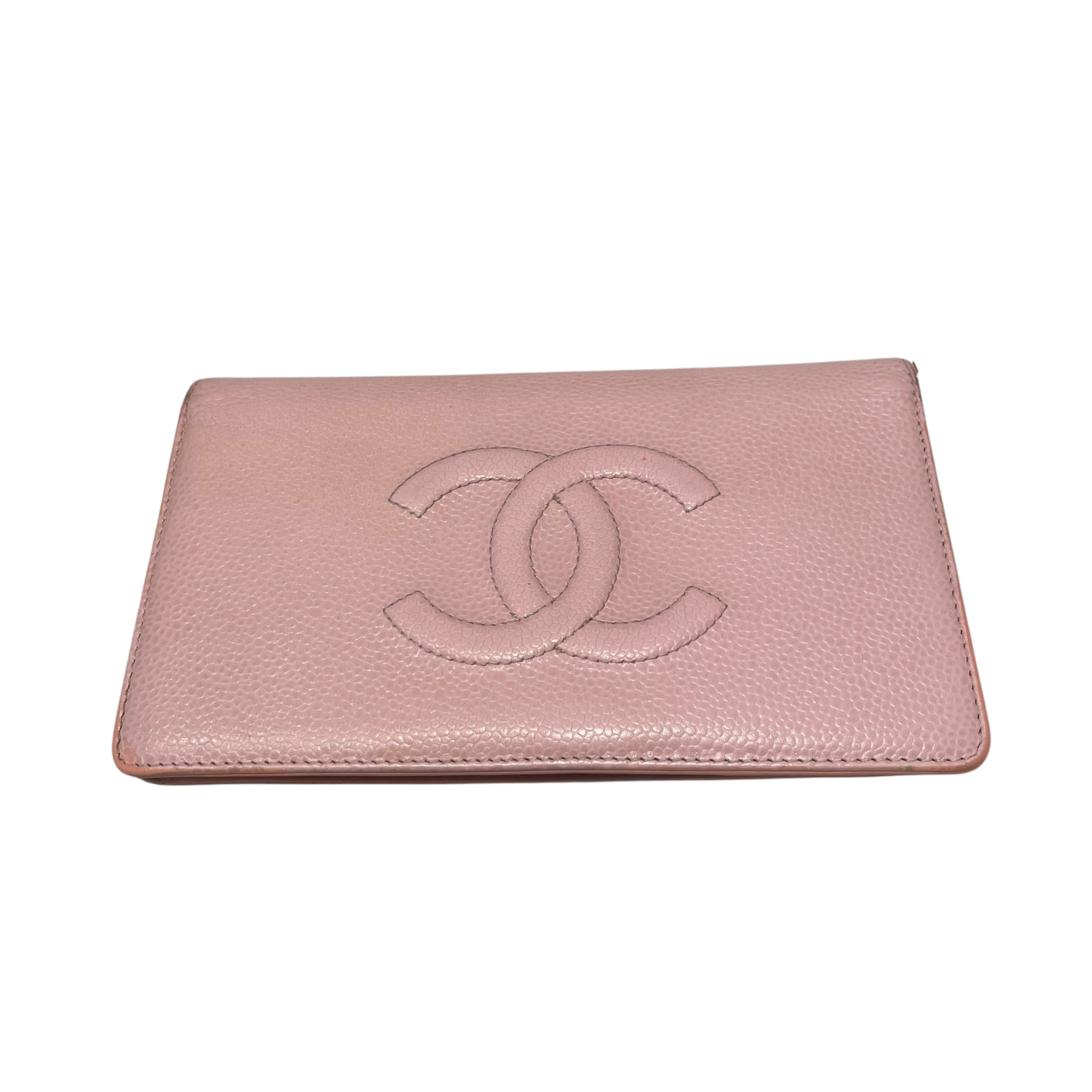 CHANEL/Long Wallet/Leather/PNK/L's/interlocking cc logo view 1