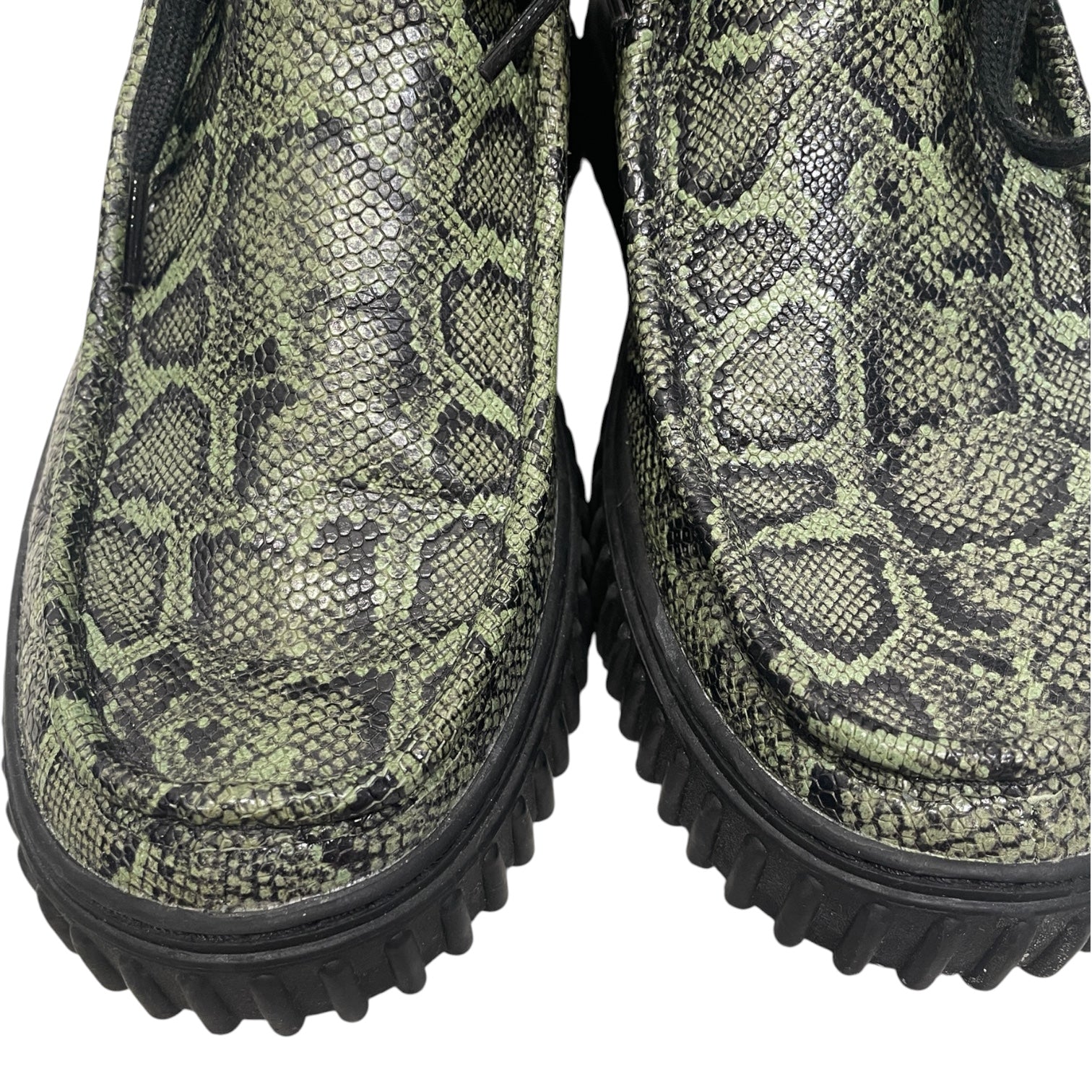Clarks/MARTINE ROSE/Boots/US 9.5/Animal Pattern/Leather/GRN/SNAKESKIN TORHILL BOOTS view 4
