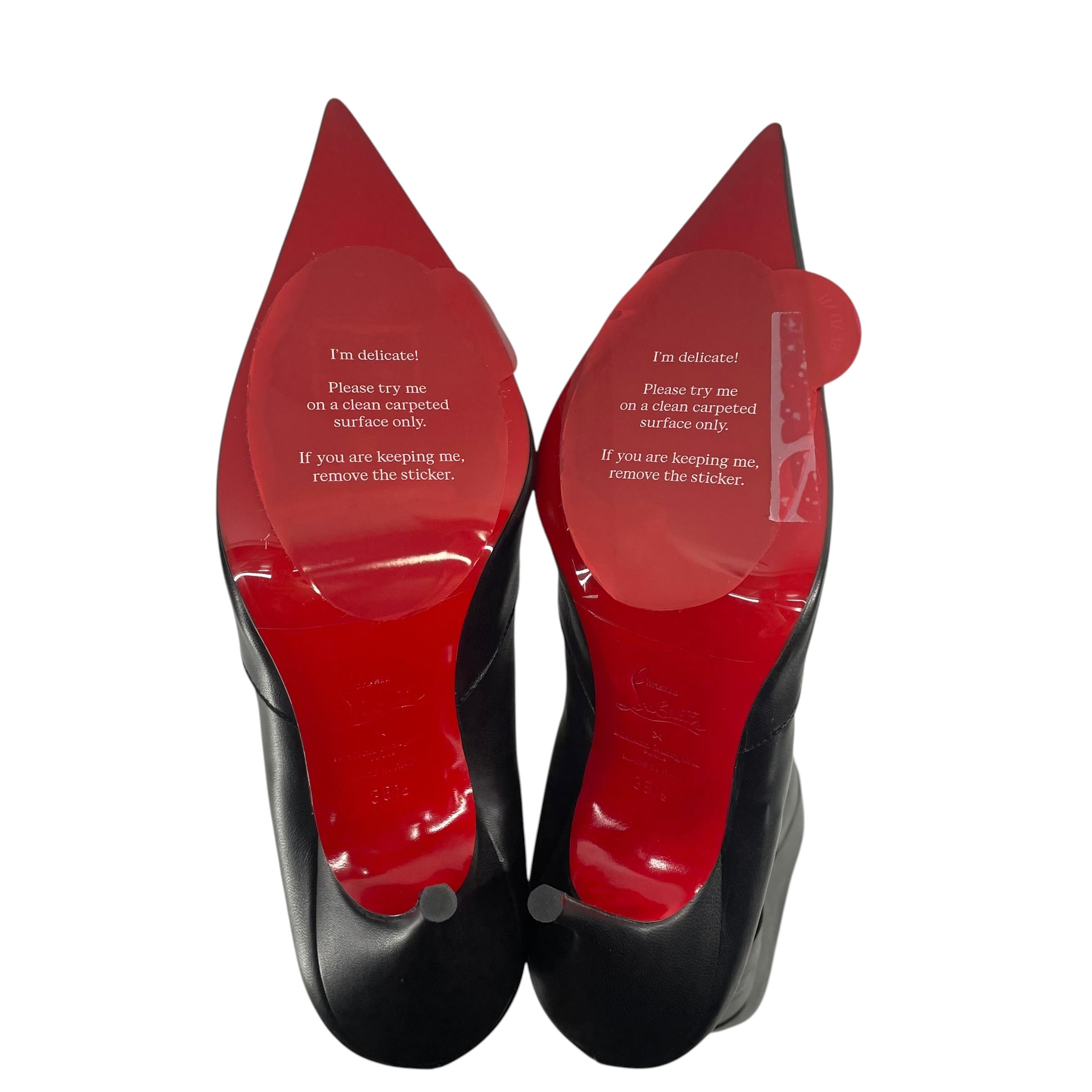 Christian Louboutin/Maison Margiela/Booties/EU 38.5/Leather/BLK/LAYERED DISTRESSED BNWT view 5