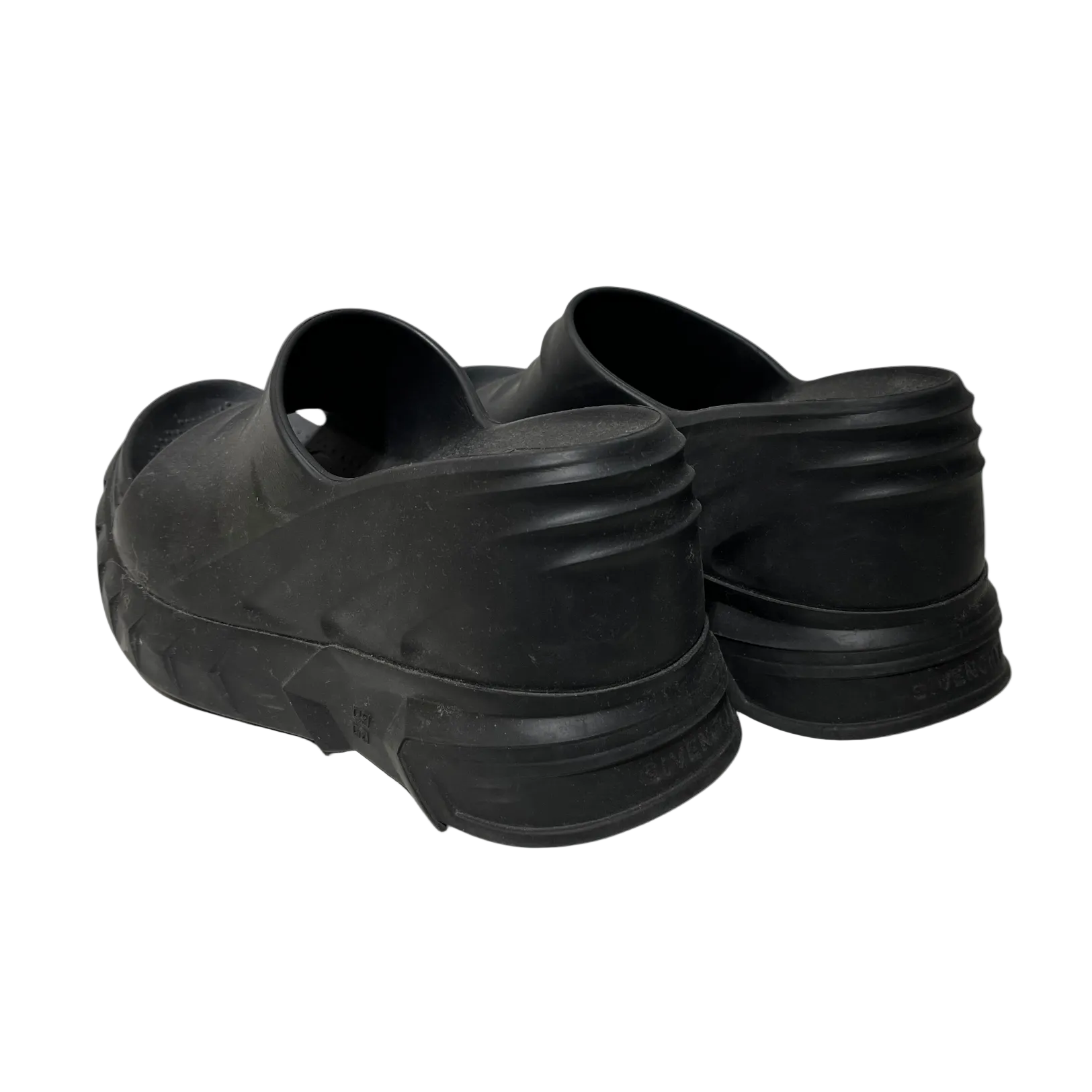 GIVENCHY/Sandals/EU 38/BLK/marshmallow wedge view 2