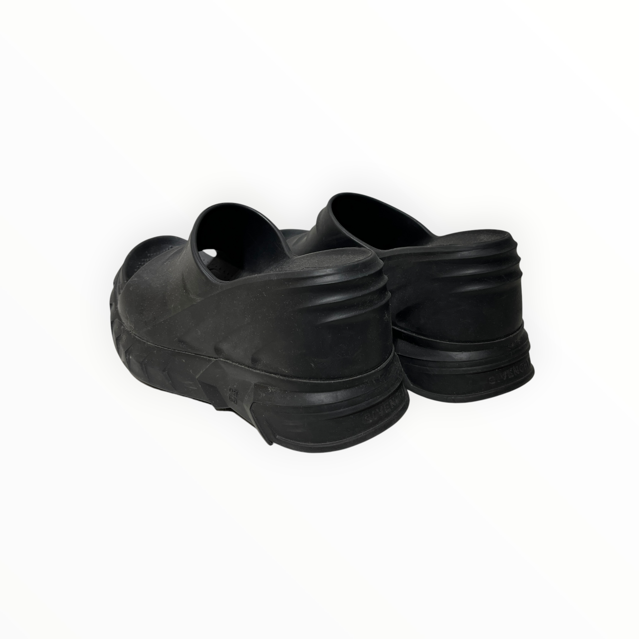 GIVENCHY/Sandals/EU 38/BLK/marshmallow wedge view 2