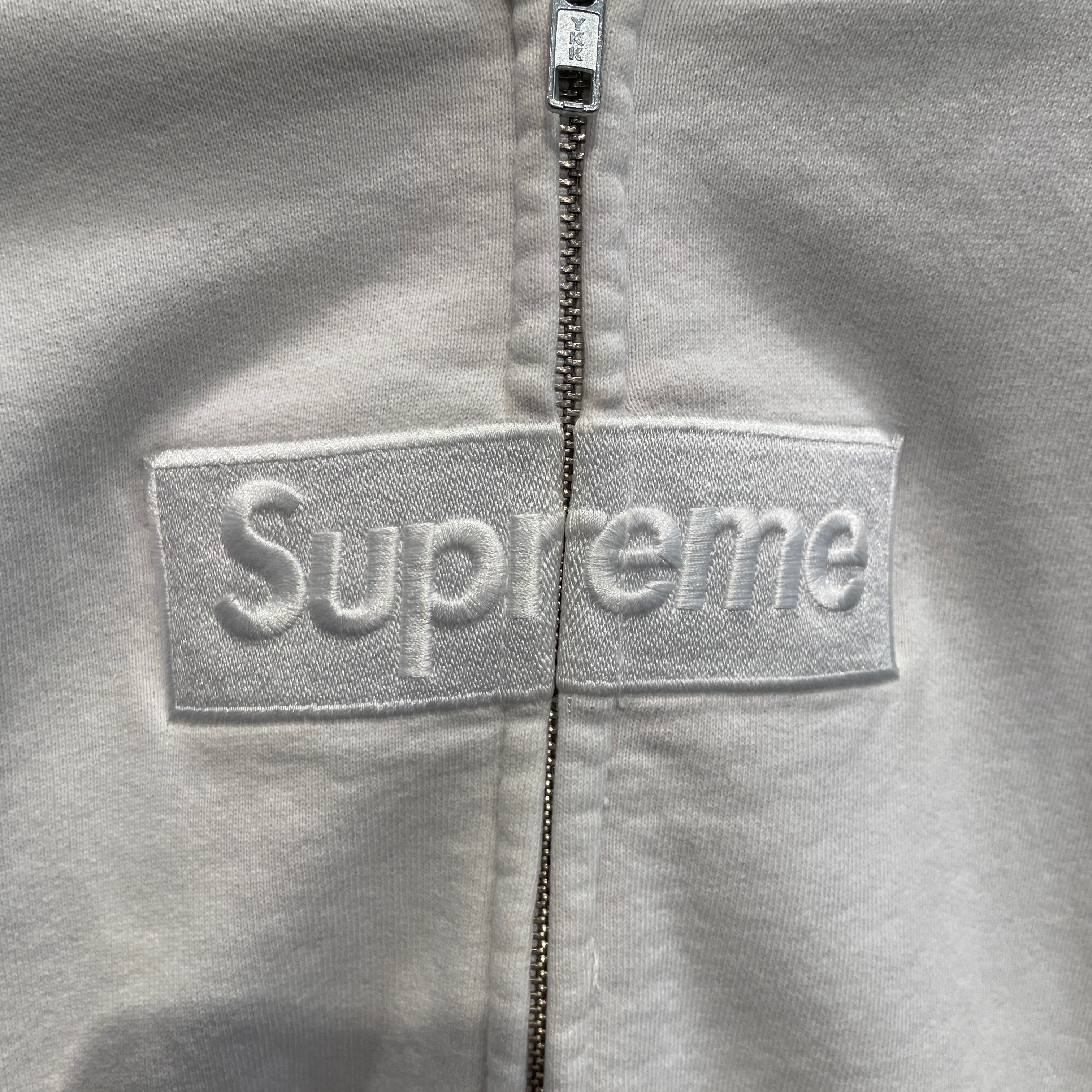 MM6/SUPREME/Zip Up Hoodie/M/Cotton/WHT/PAINT SPLATTER view 5