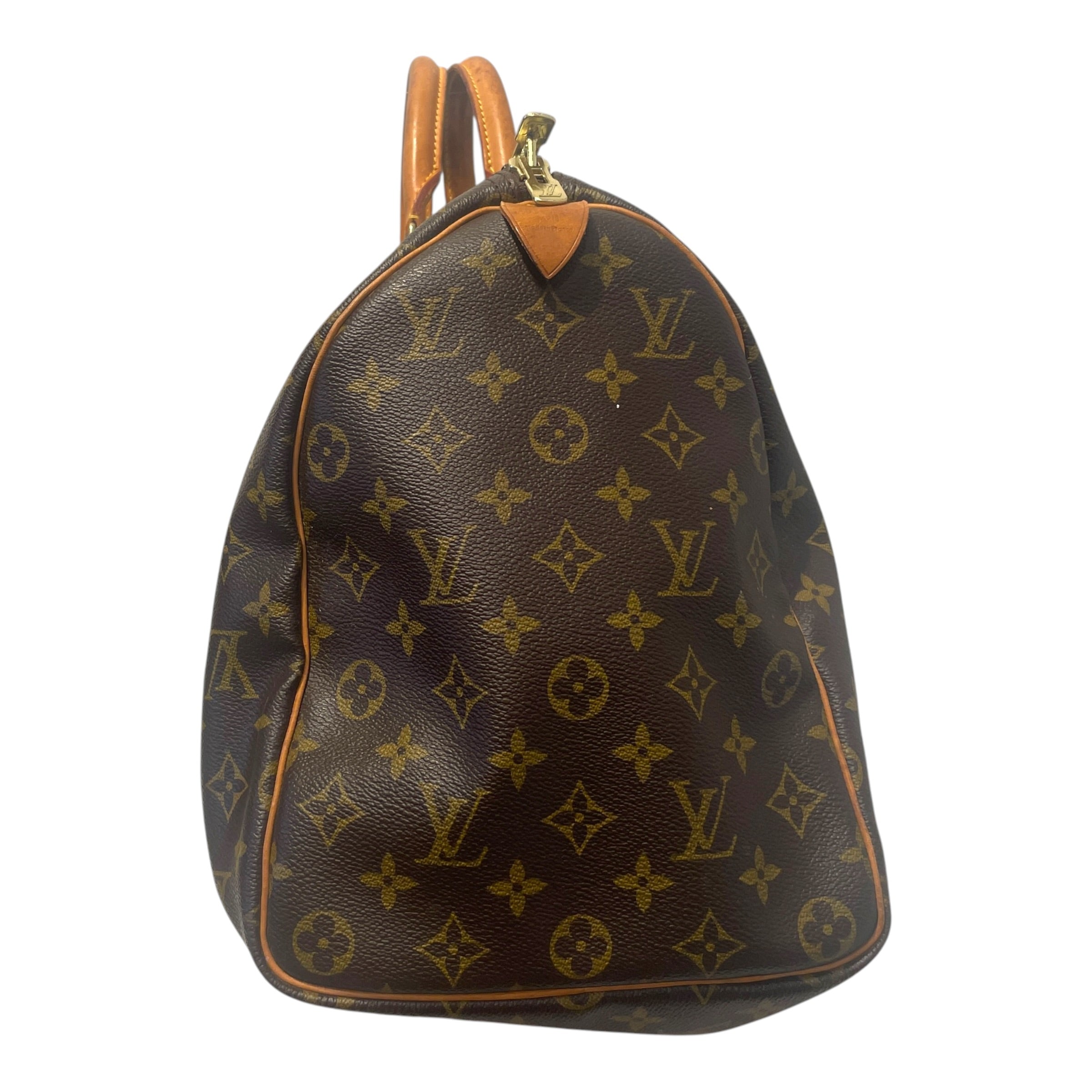 LOUIS VUITTON/Bag/Monogram/Leather/BRW/Keepall Vachetta Leather Bag view 2