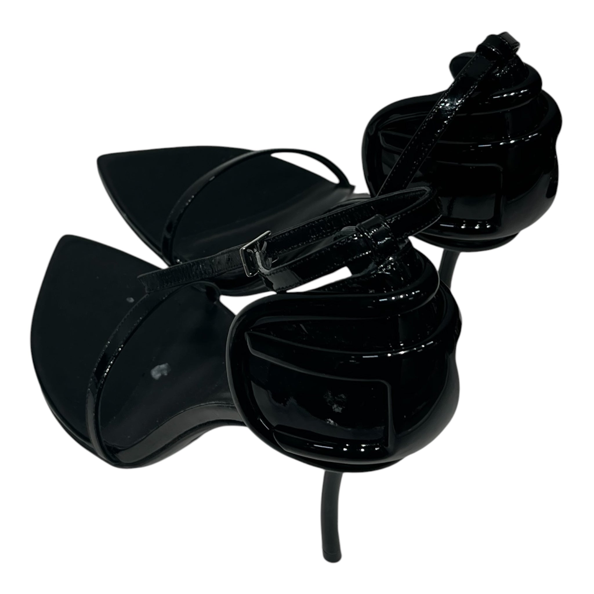 DIESEL/Heels/EU 38/Leather/BLK/Ankle Strap/D-Ten view 2