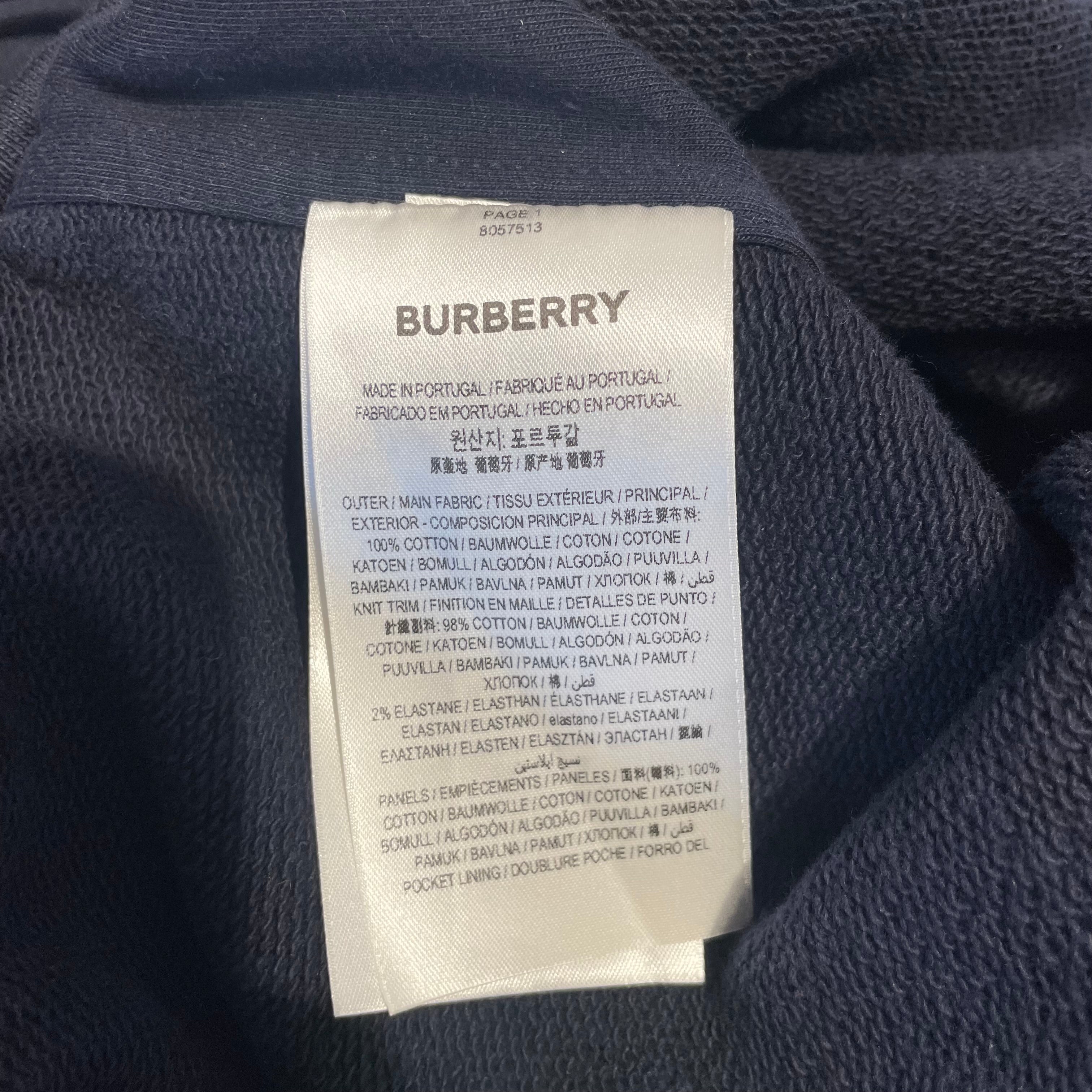 BURBERRY/Pants/M/Cotton/NVY/ckeck panel jogging view 5