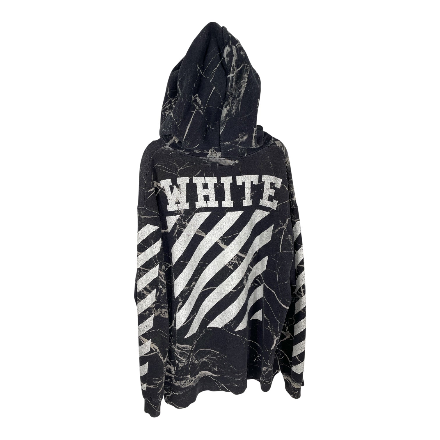 OFF-WHITE/Hoodie/M/All Over Print/Cotton/GRY/OLD TAG CARVAGIO MARBLE view 2