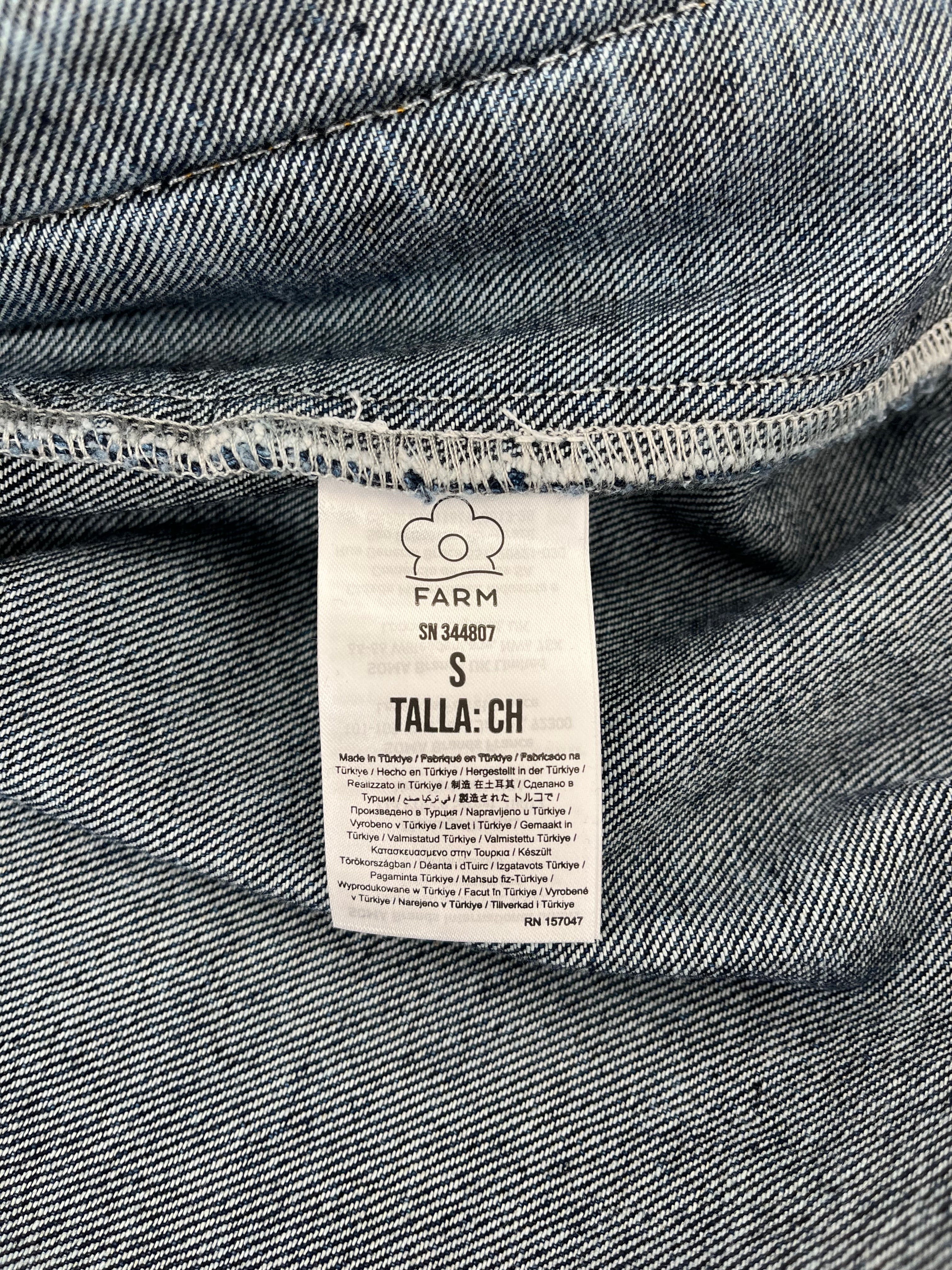 FARM Rio/Denim Jkt/S/Cotton/IDG/RENATA FLORAL DENIM JKT view 4