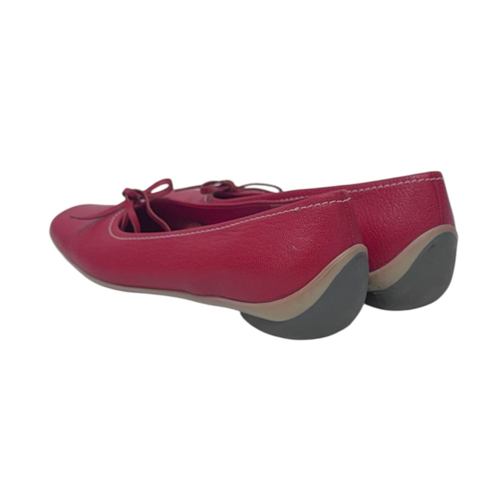MIU MIU/Flat Shoes/EU 36.5/Leather/RED/Slip-on/Rubber Sole Ballet Flat view 2