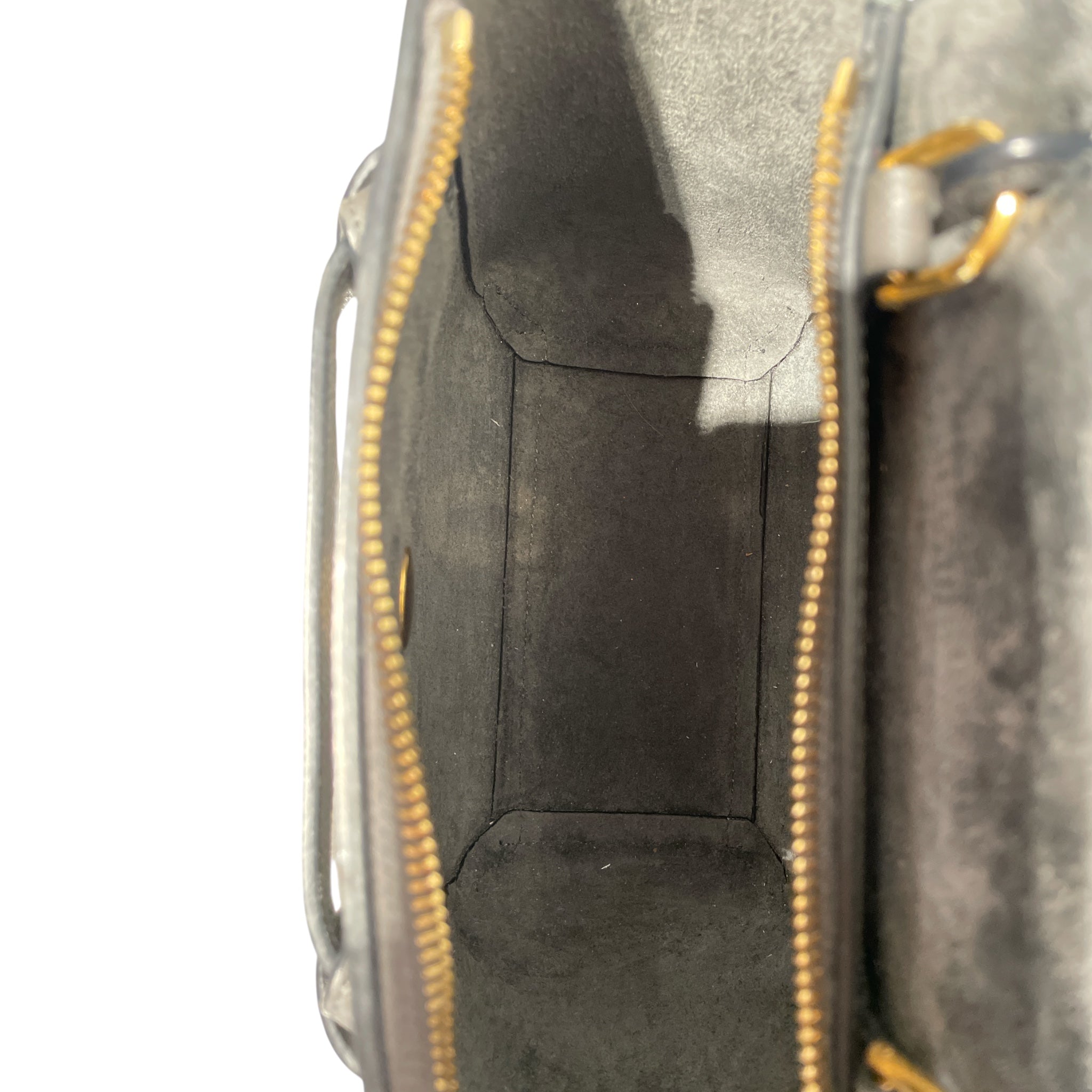 CELINE/Cross Body Bag/Leather/GRY/micro belt bag view 4