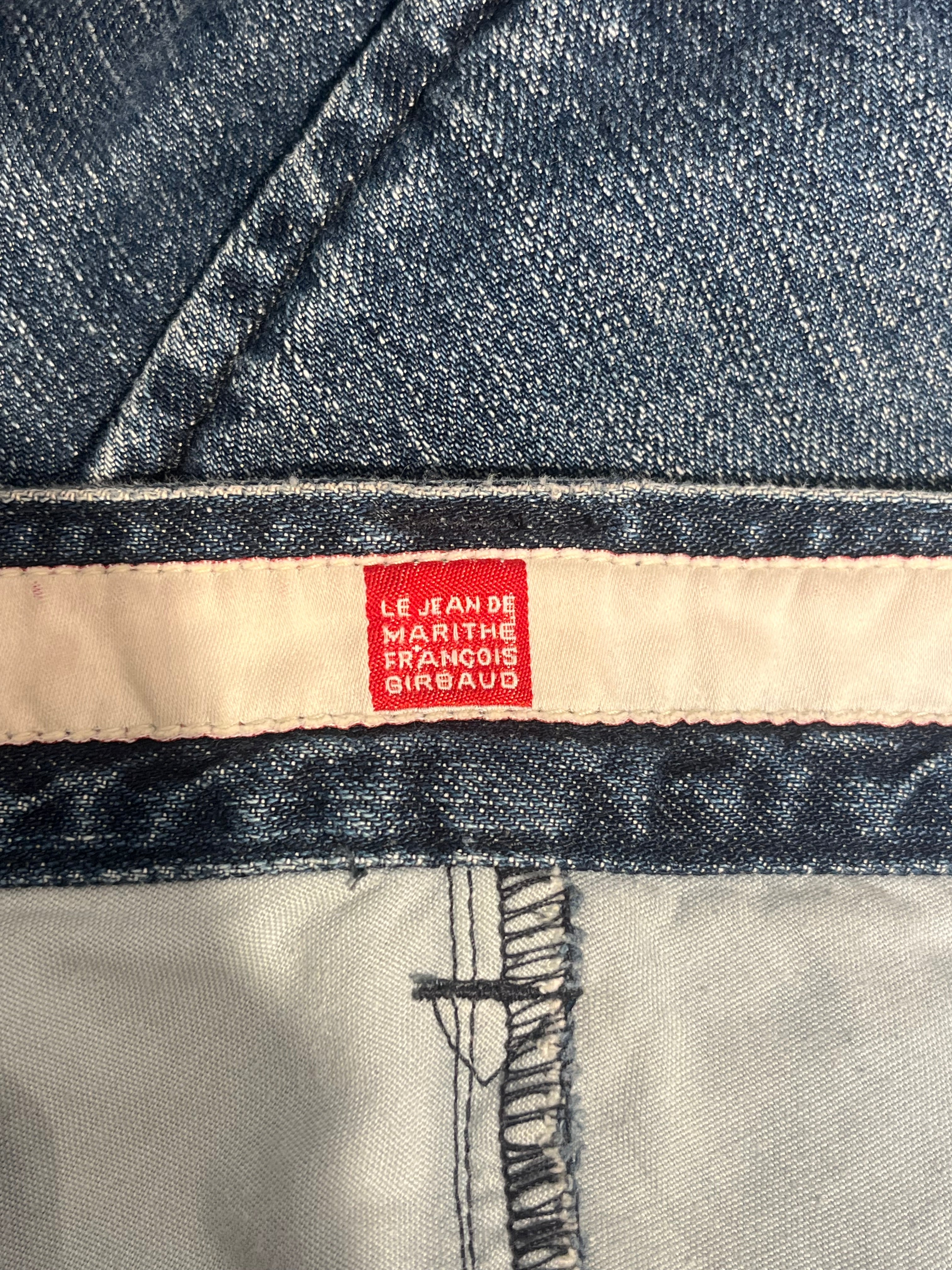 MARITHE FRANCOIS GIRBAUD/Cargo Pants/30/Cotton/BLU/CUT N SEW RED WHT BLU SEEMS view 3