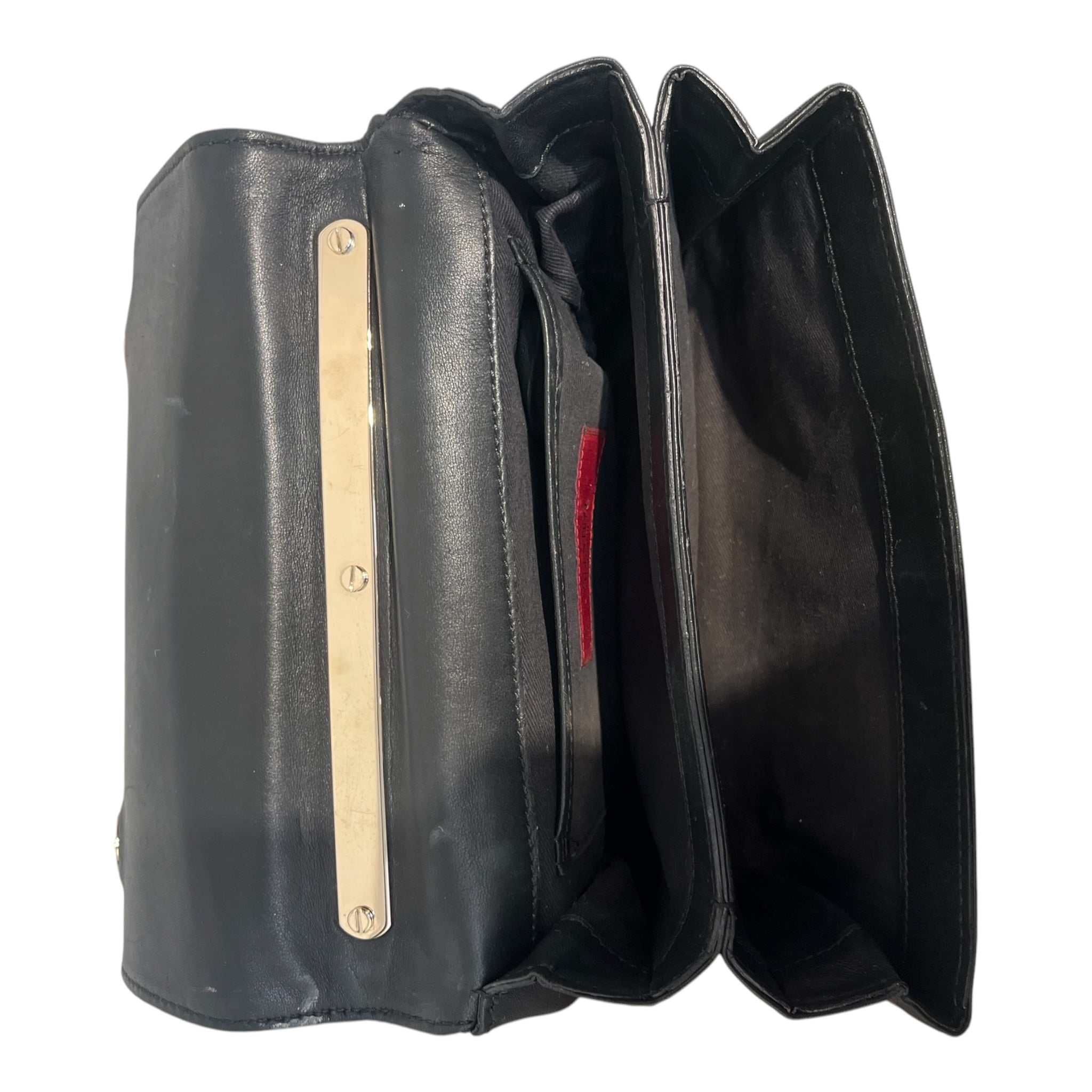 VALENTINO GARAVANI/Cross Body Bag/Leather/BLK/ACCORDION/ FRONT STUDS view 5