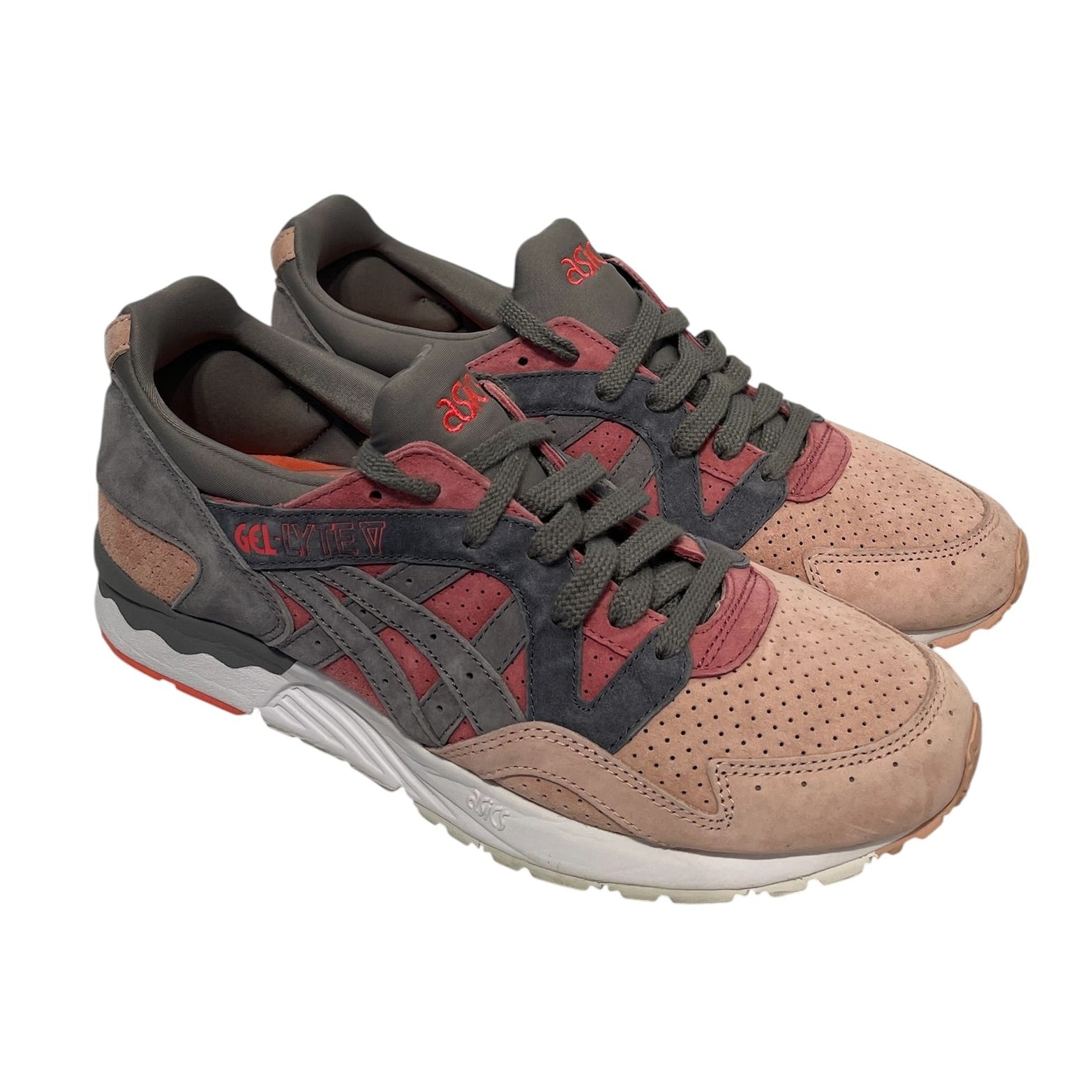 ASICS/Low-Sneakers/US 9.5/Suede/PNK/Gel Lyte V view 1