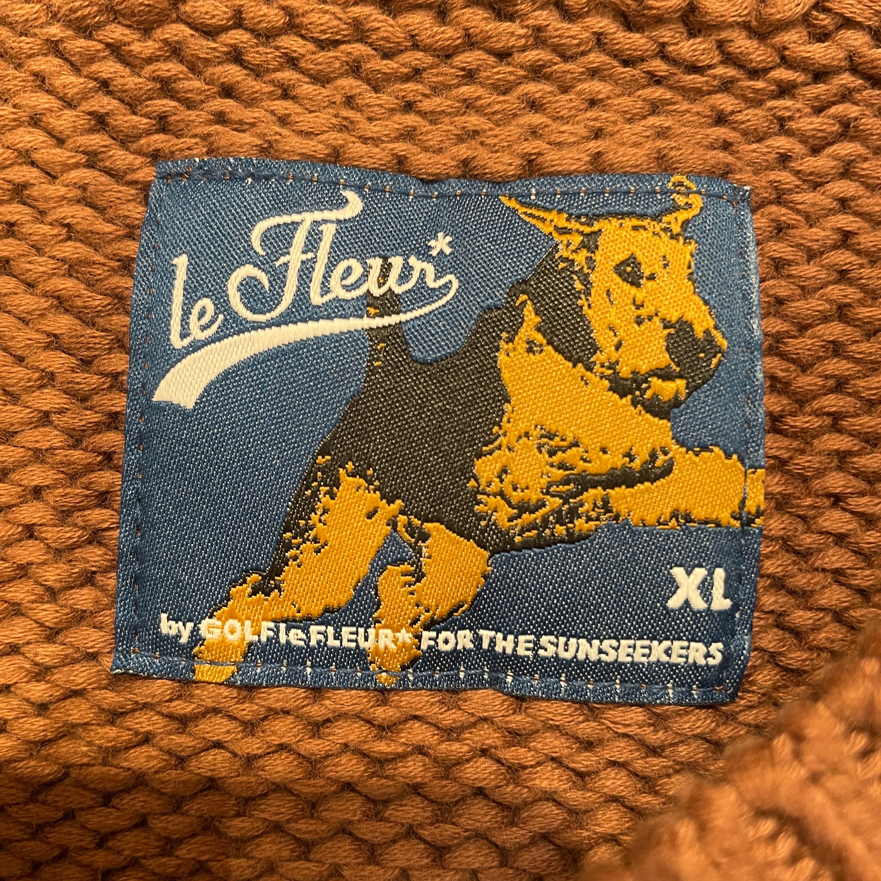 Golf Le Fleur(Le Fleur)/Sweater/XL/Graphic/Cotton/BRW/SAUF view 3