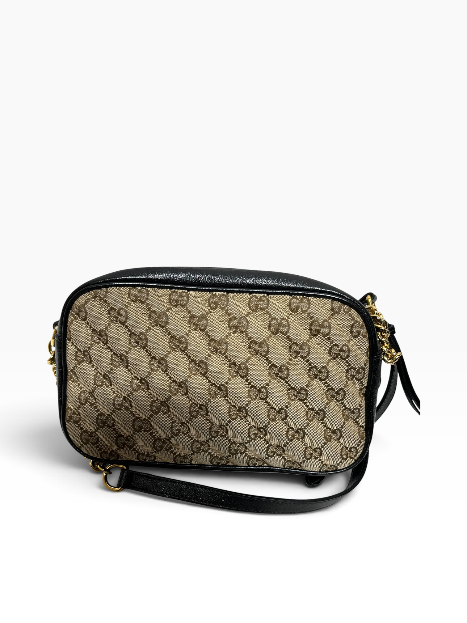 GUCCI/Cross Body Bag/Monogram/Cotton/KHK/GG CANVAS MARMONT view 2