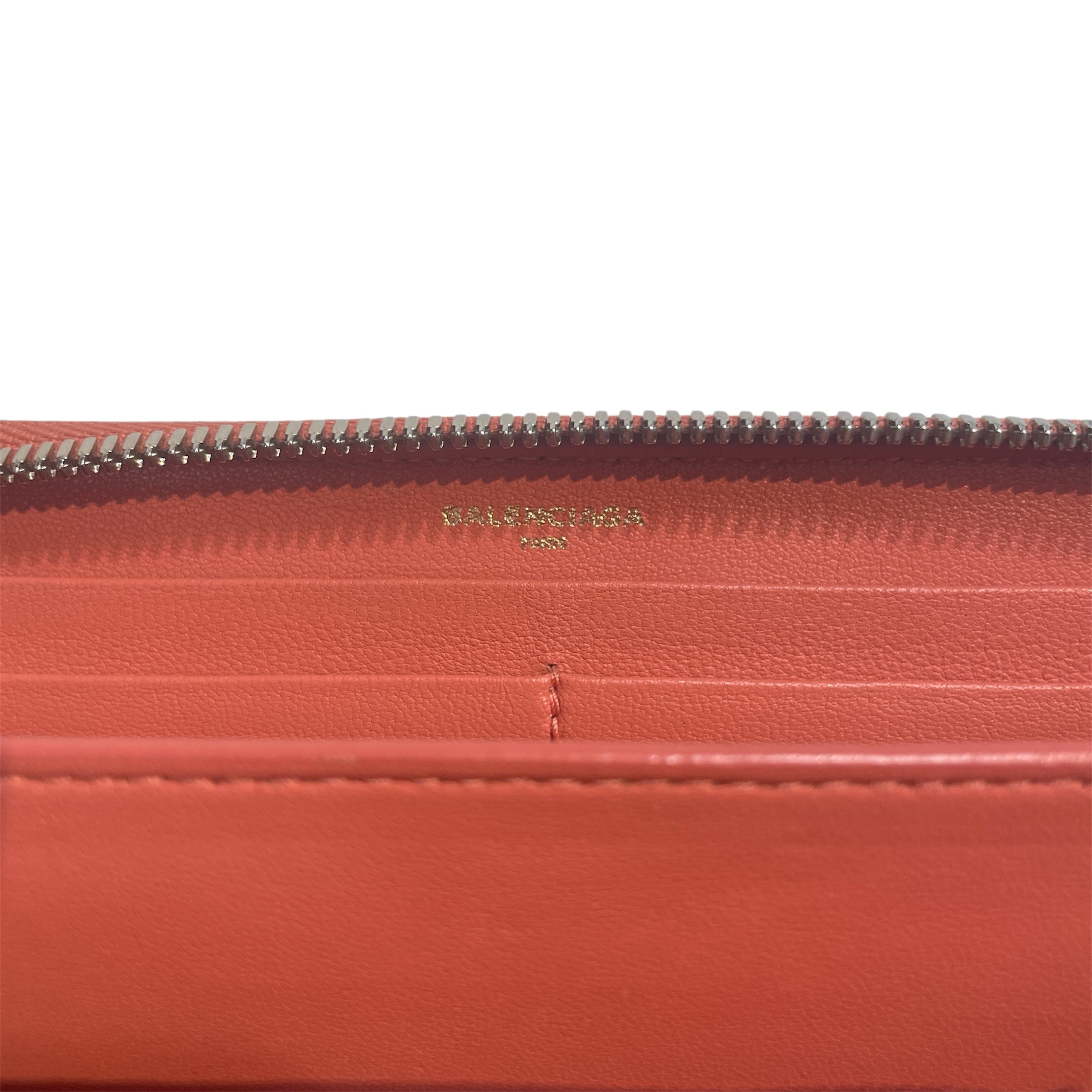 BALENCIAGA/Wallet/Leather/PNK/Exclusive Zip Around Wallet view 4