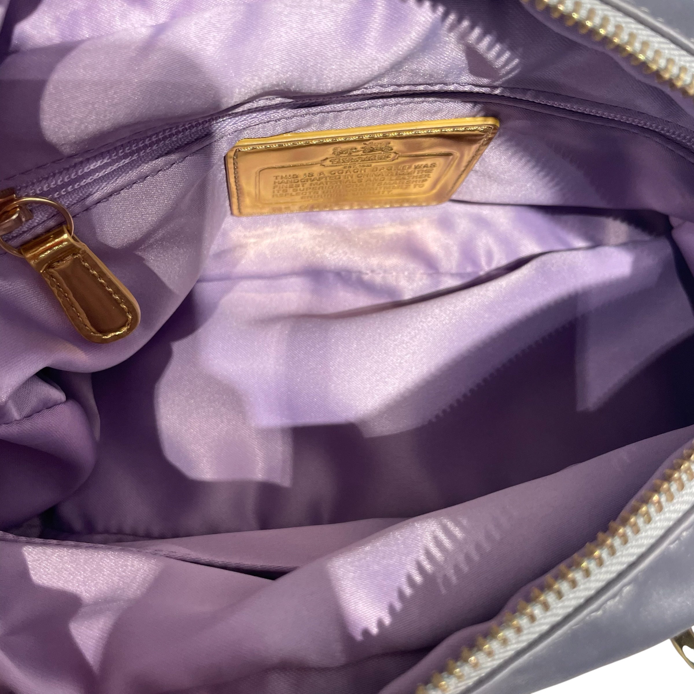 COACH/Hand Bag/Nylon/GRY/Amanda Silk view 4