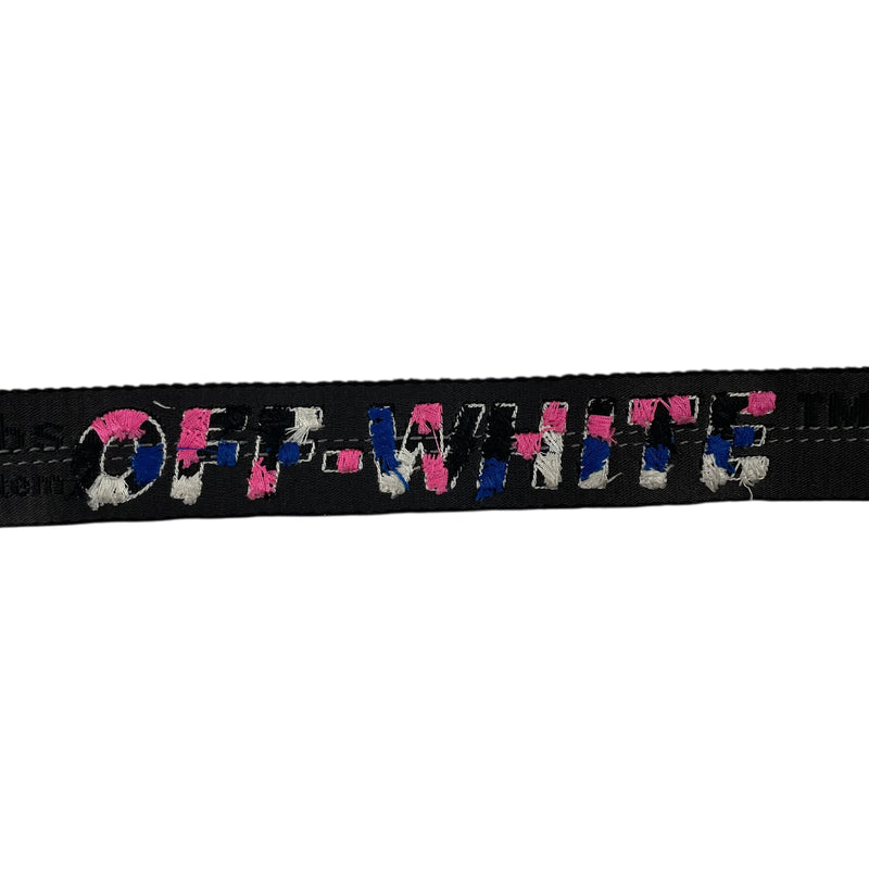 OFF-WHITE/Belt/Cotton/BLK/SILVER BUCKLE