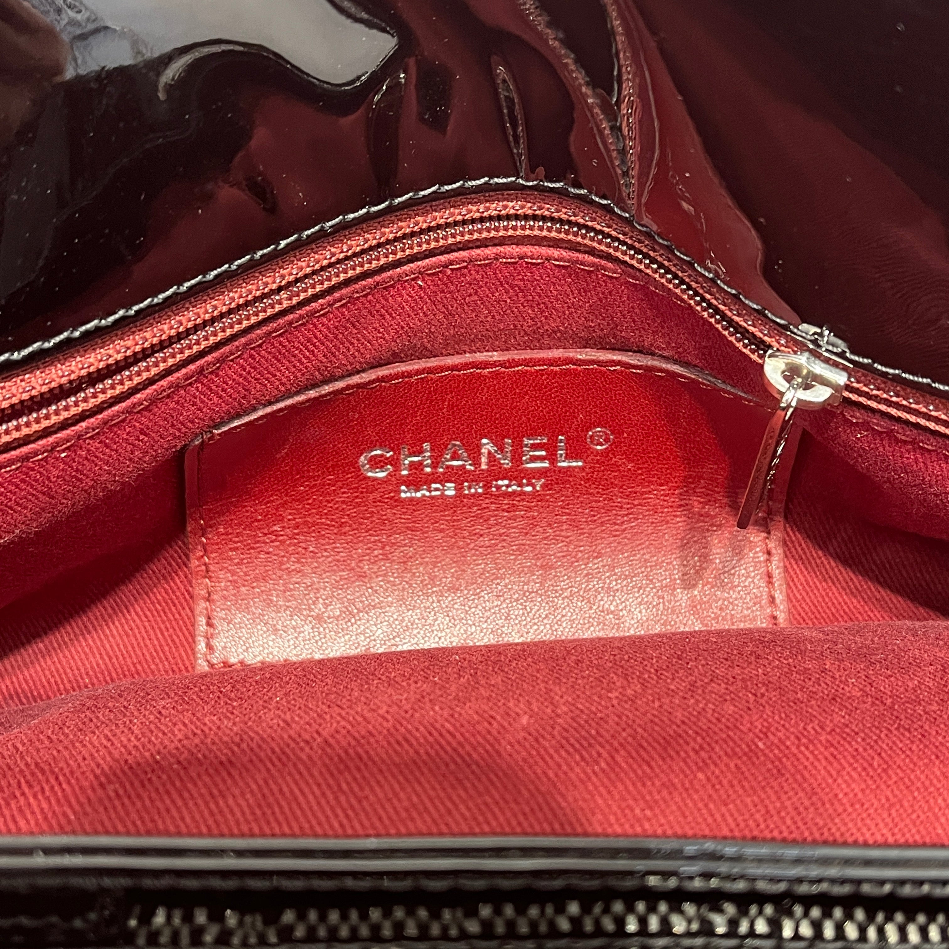 CHANEL/Bag/Leather/BLK/patent just mademoiselle quilt view 7