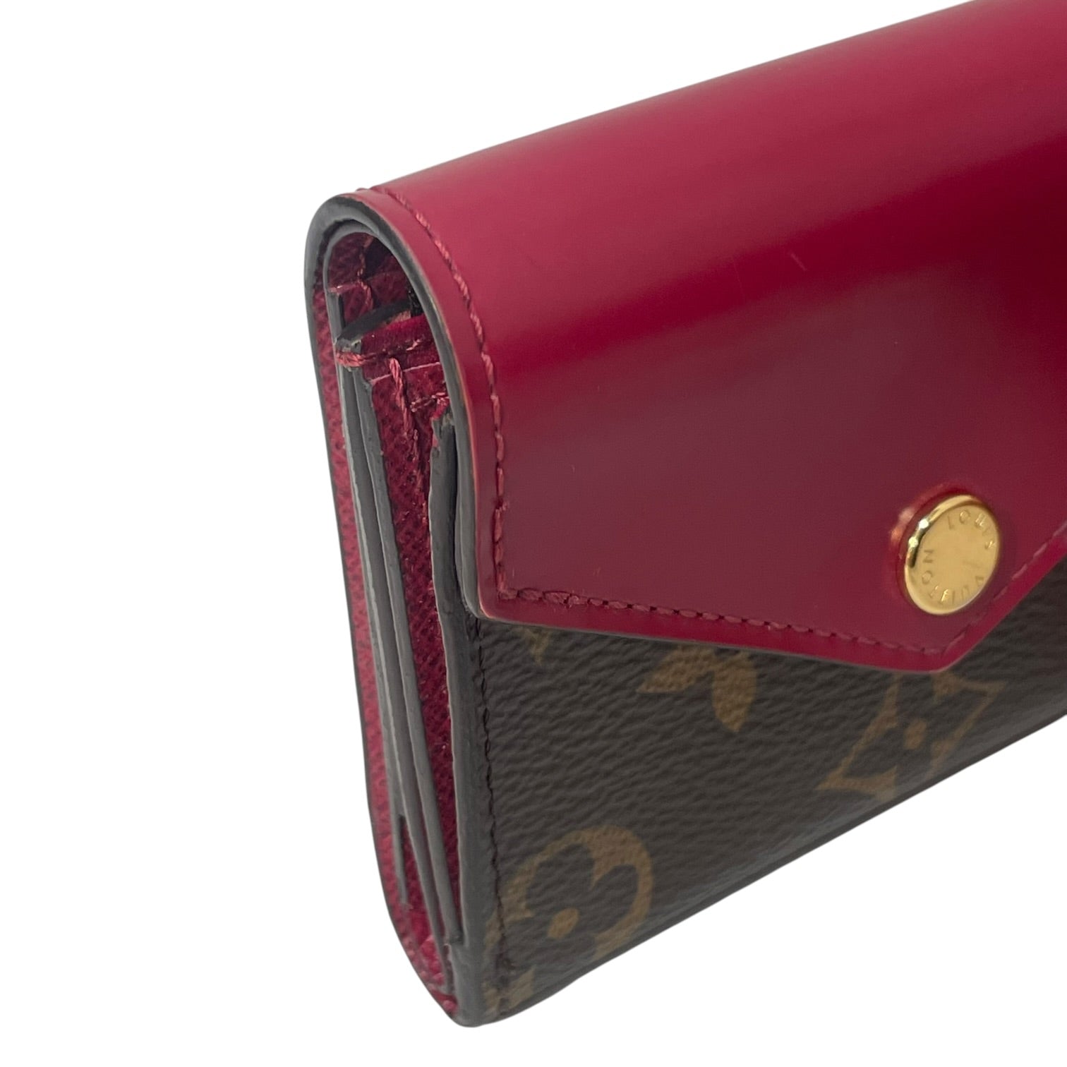LOUIS VUITTON/Trifold Wallet/Monogram/Leather/RED/L's/Zoe Red Patent view 5