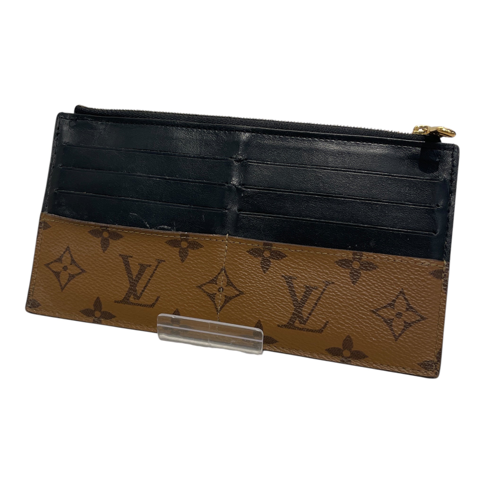 LOUIS VUITTON/Long Wallet/Monogram/Leather/BRW/Reverse Monogram Slim Purse view 2
