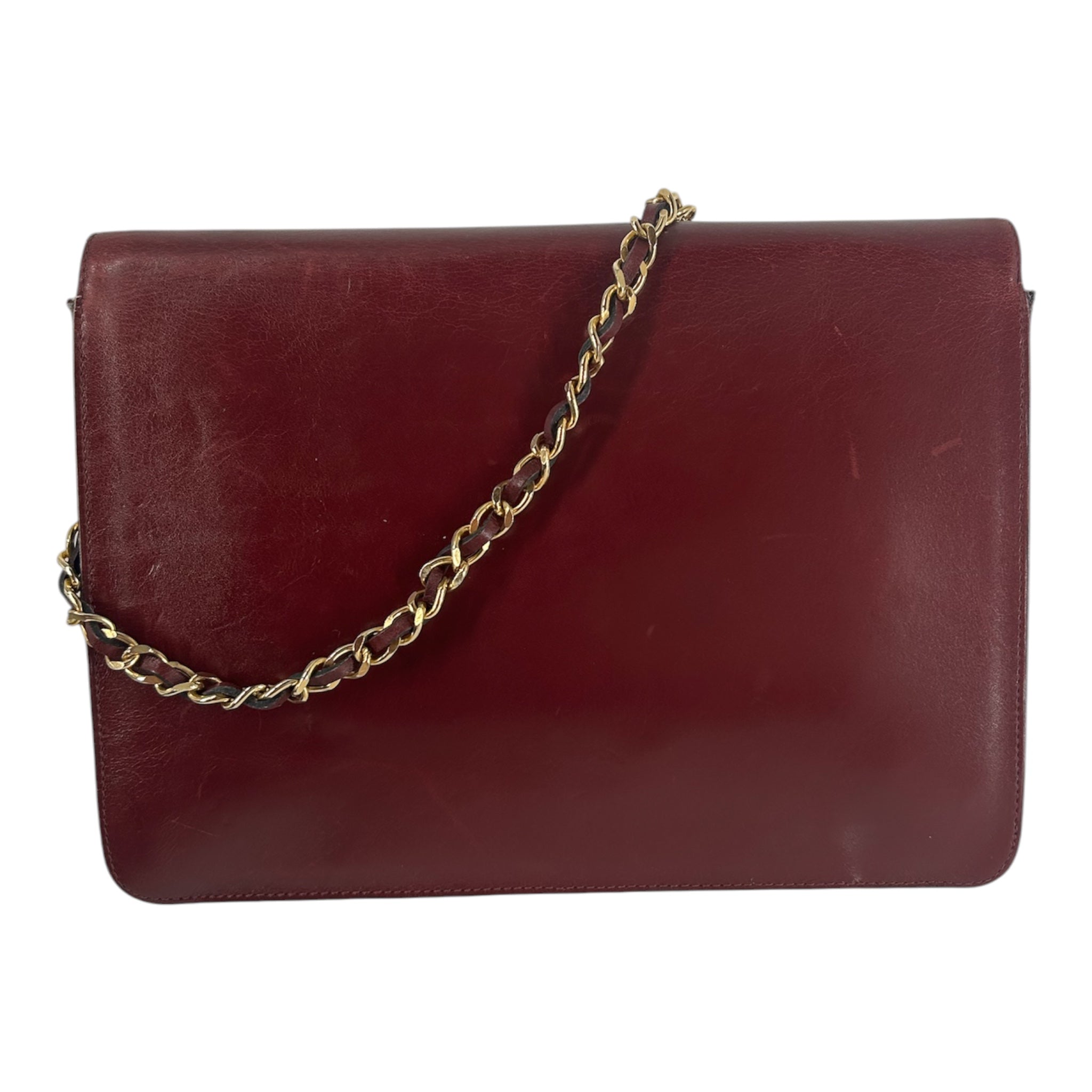 CHANEL/Cross Body Bag/Lambskin/BRD/CLASSIC FLAP BAG GLD HARDWARE view 2