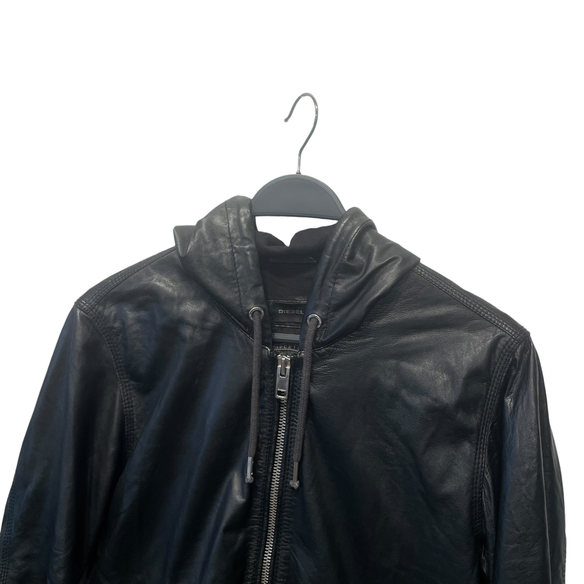 DIESEL/Leather Jkt/M/Leather/BLK/Akura view 2