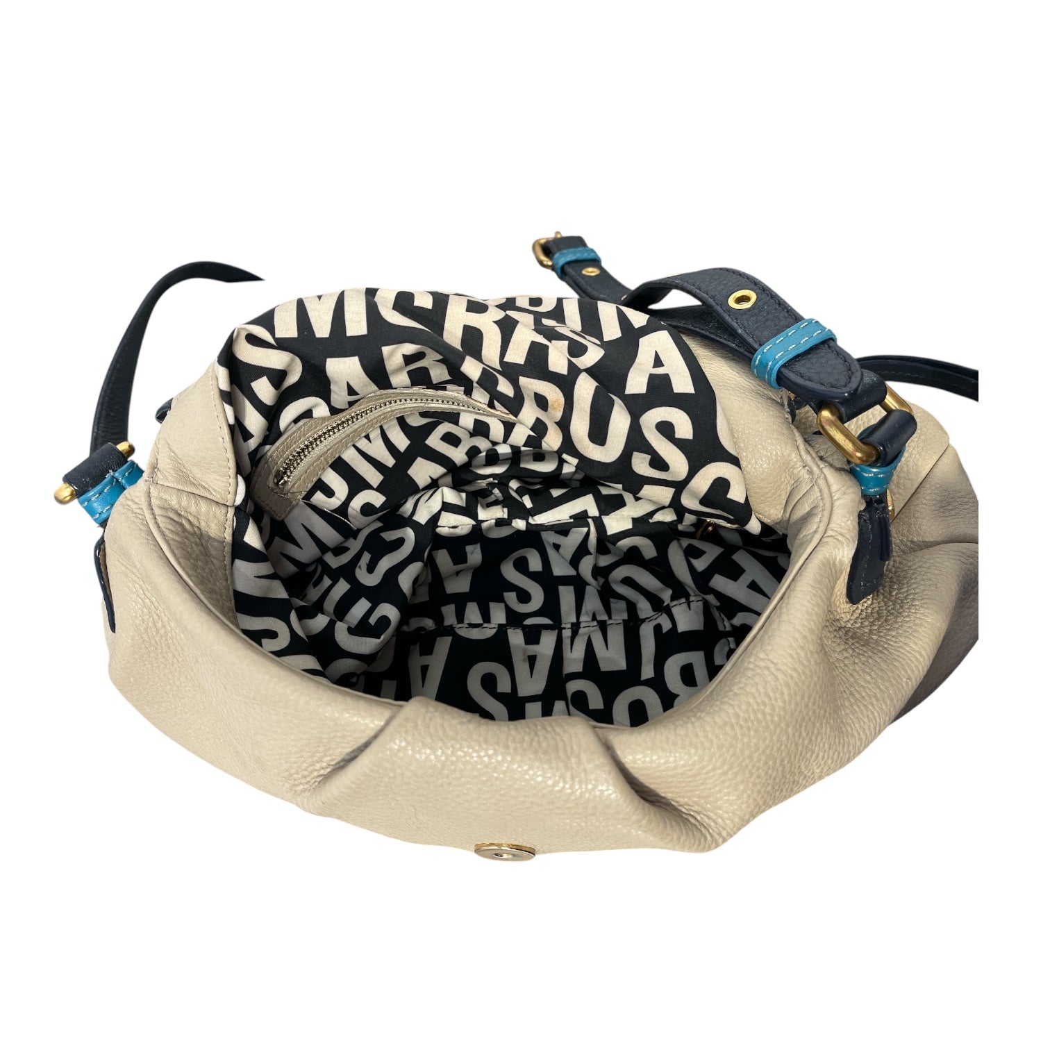 MARC BY MARC JACOBS/Cross Body Bag/Leather/BEG/TOP FLAP CROSSBODY BLUE TAG view 2