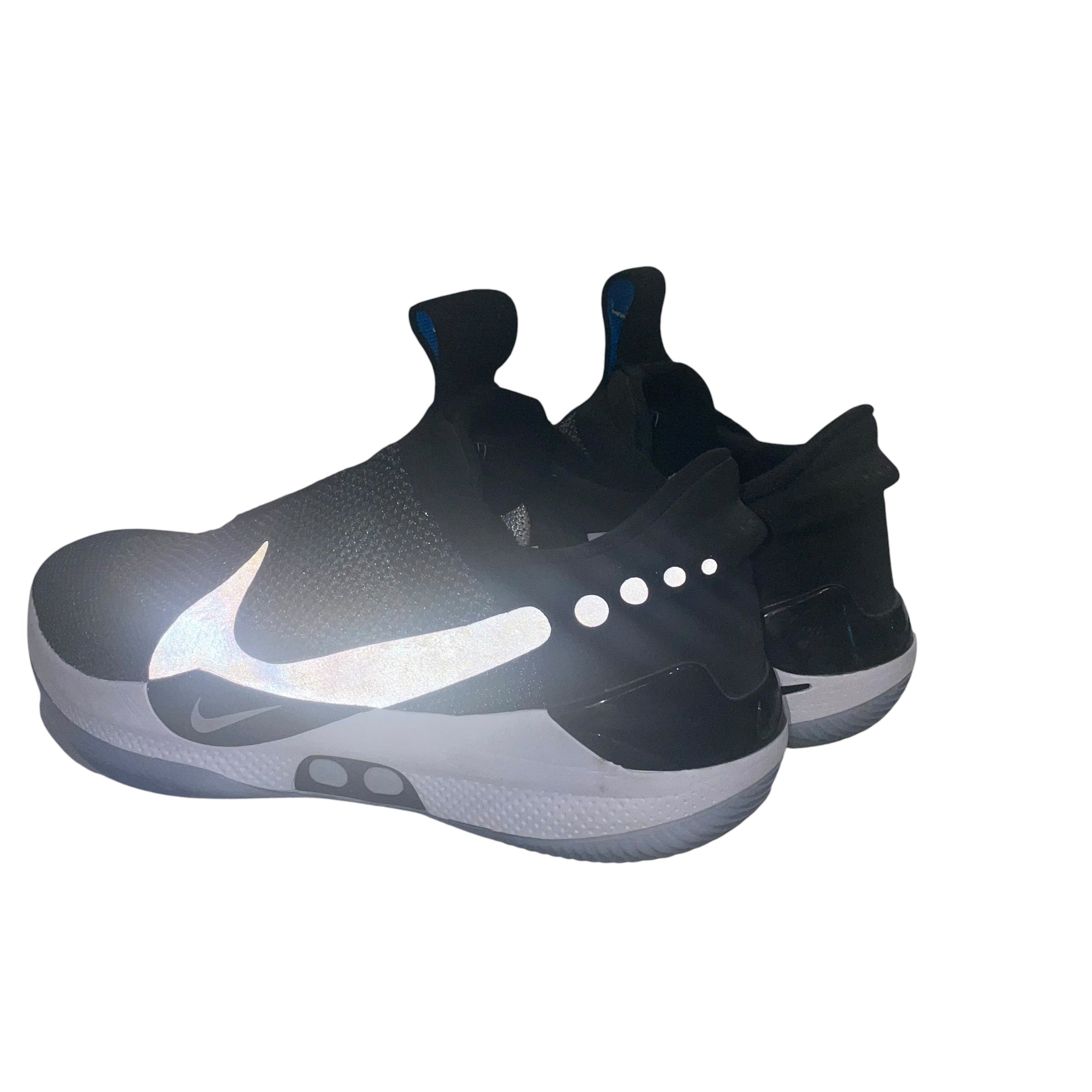 NIKE/ADAPT BB/Low-Sneakers/US 10.5/Polyester/GRY/AO2582-001 view 2