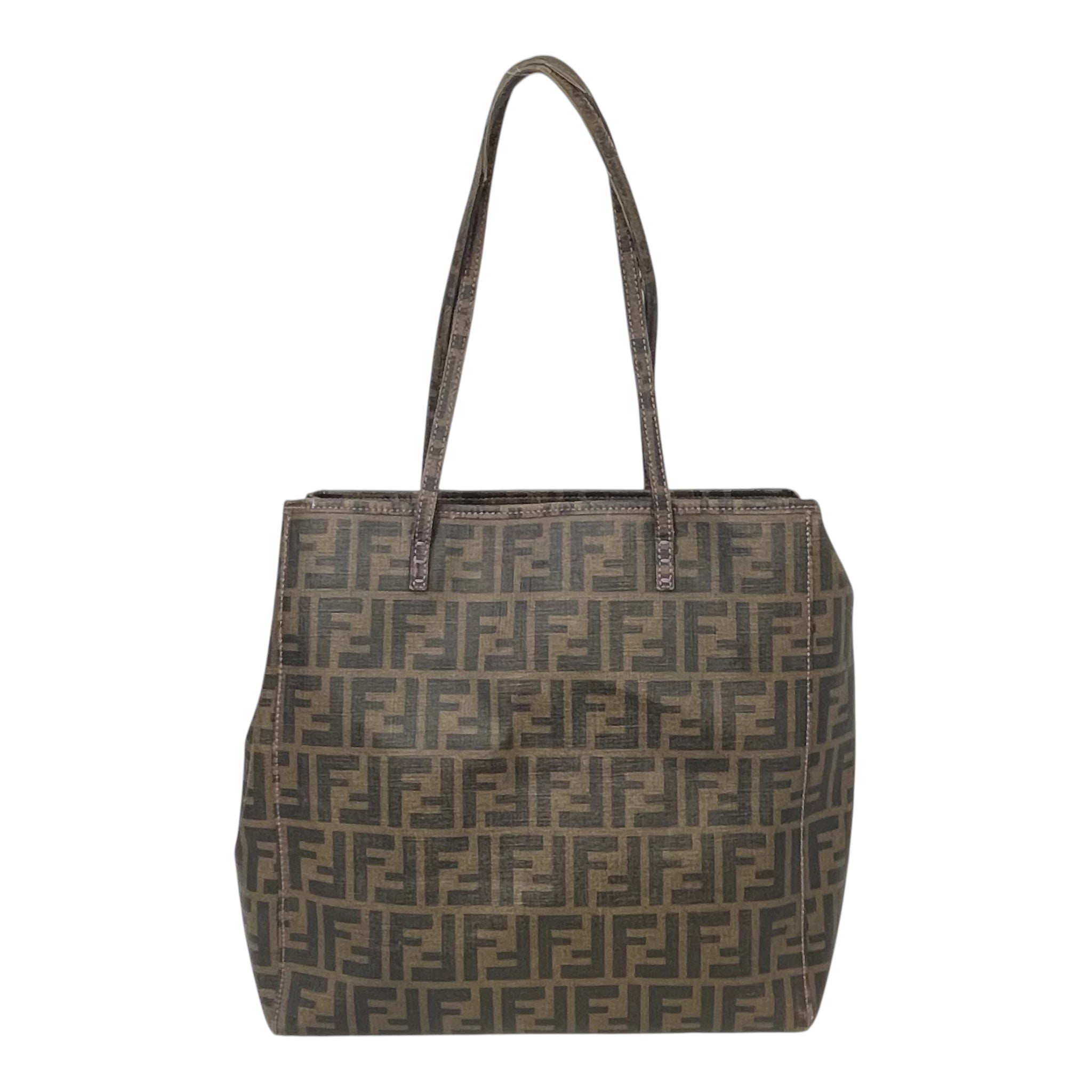 FENDI/Tote Bag/Monogram/Leather/BRW/SPALMATI ROLL PURPLE LINING view 2