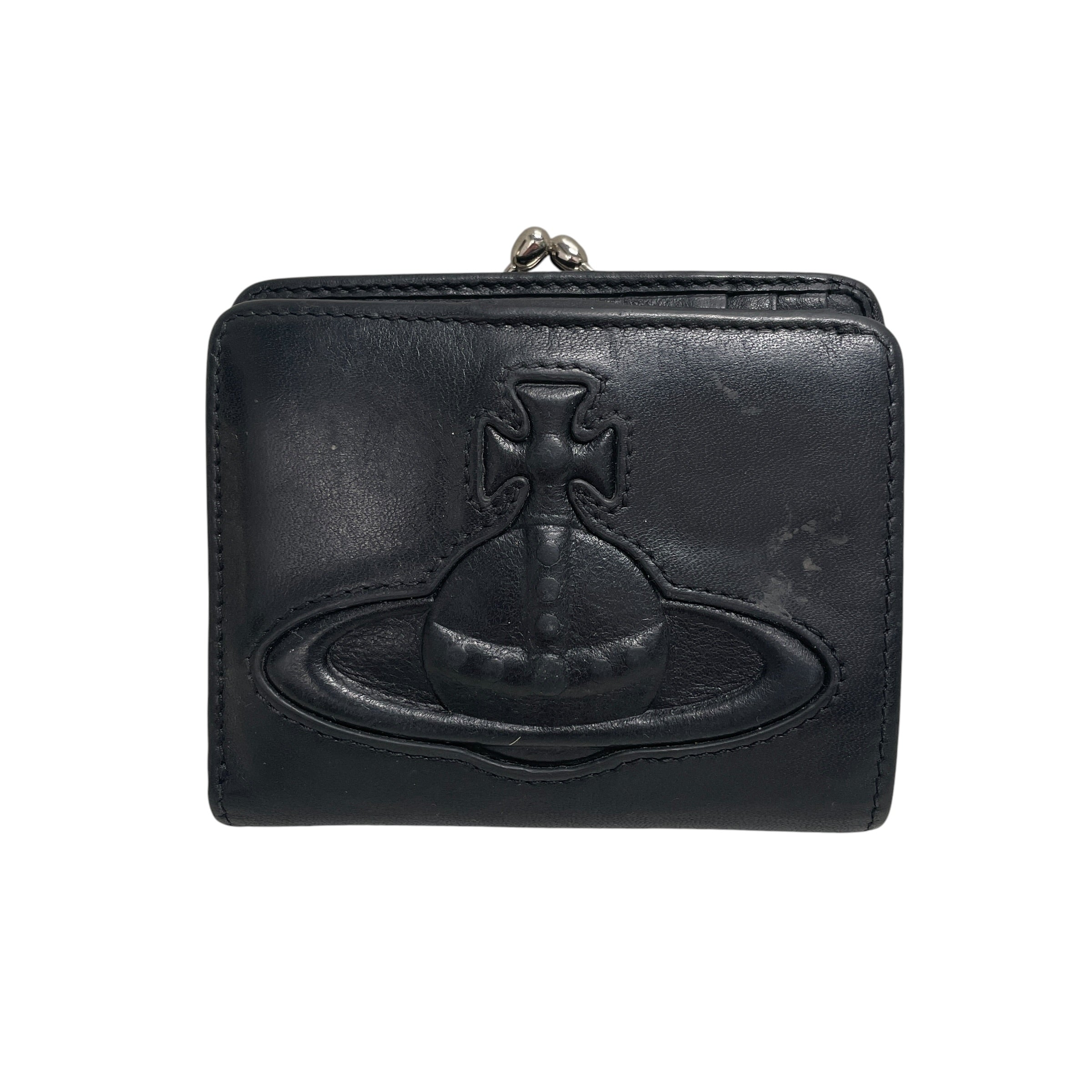 Vivienne Westwood/Wallet/Leather/BLK/M's/ORB LOGO LEATHER WALLET view 1