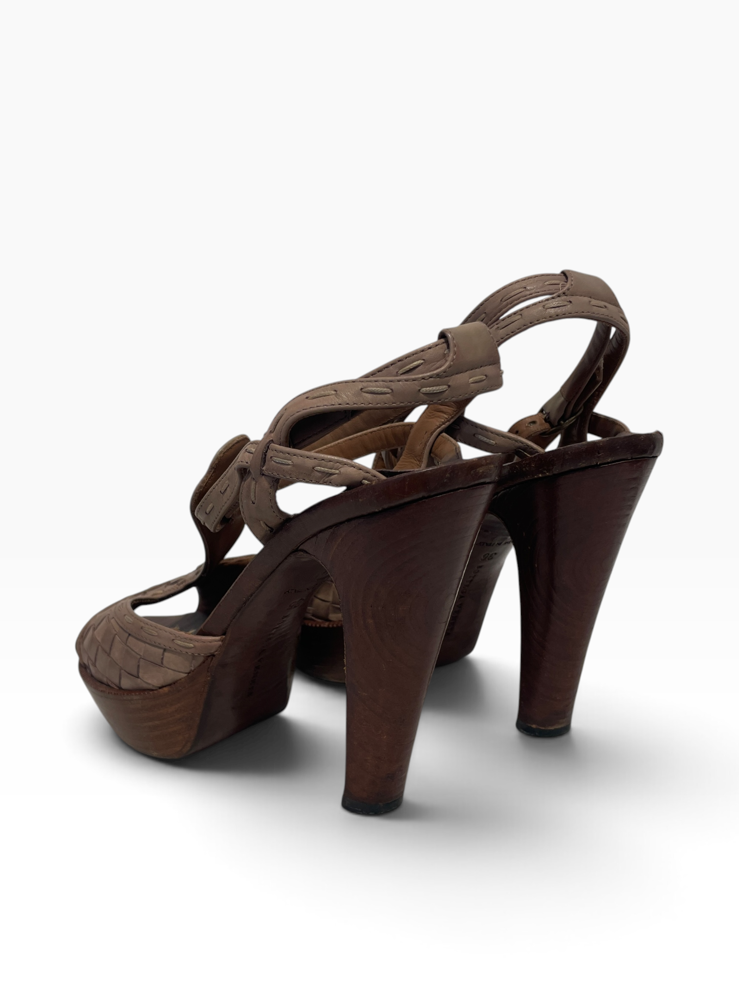 BOTTEGA VENETA/Heels/EU 36.5/Suede/BEG/intrecciato view 2