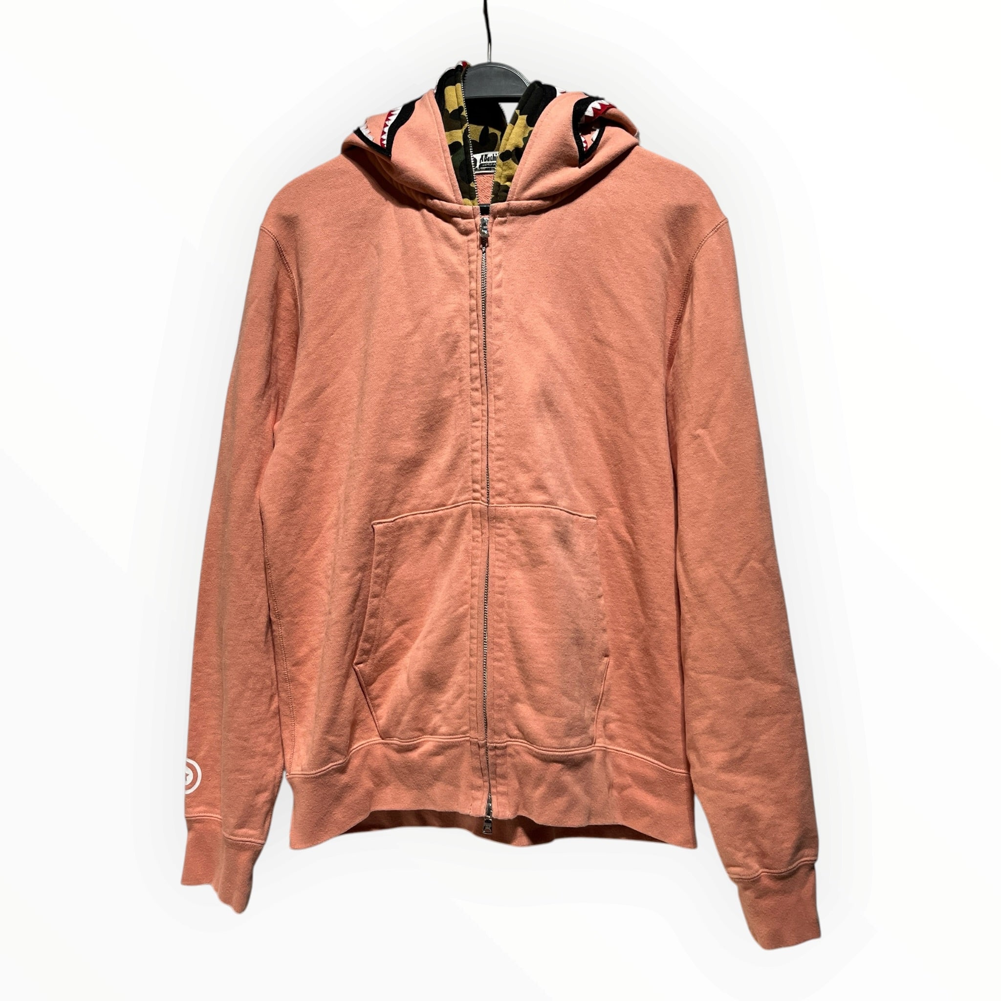 A BATHING APE/Sweater/L/Cotton/PNK/Double Layered Hoodie view 1