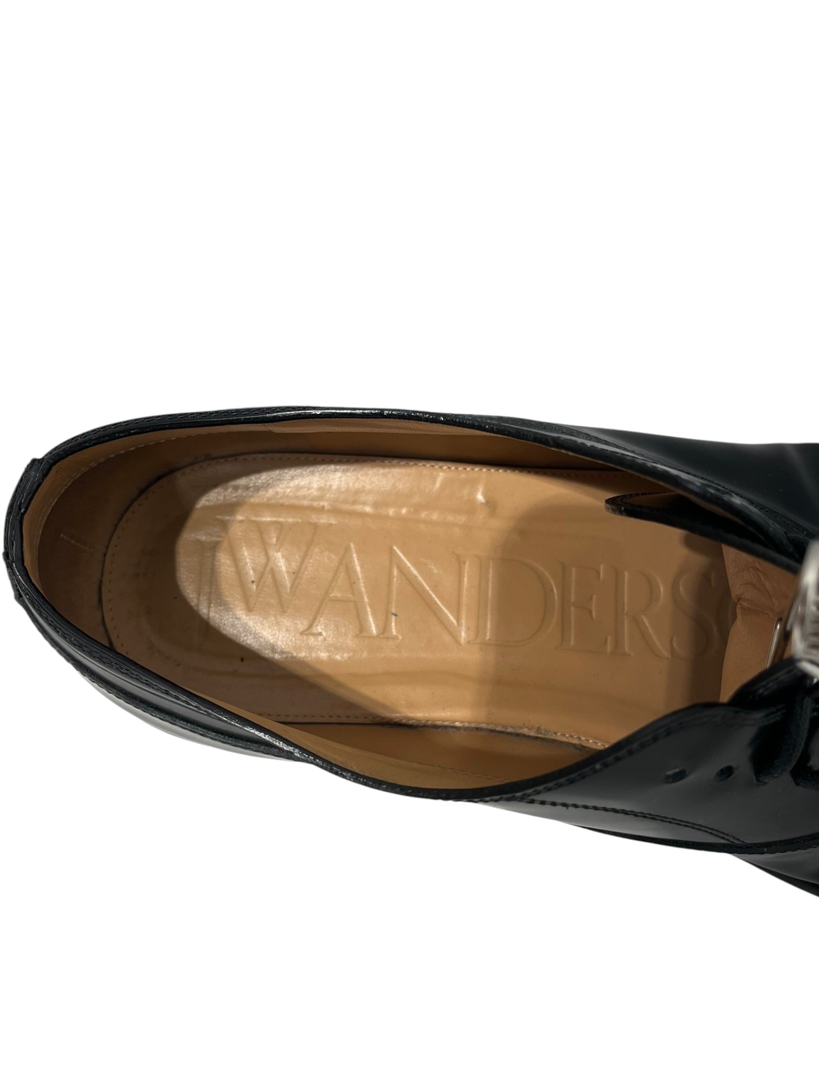 JW ANDERSON(J.W.ANDERSON)/Loafers/EU 43/Leather/BLK/BLACK PAW OXFORDS LACE UP view 3