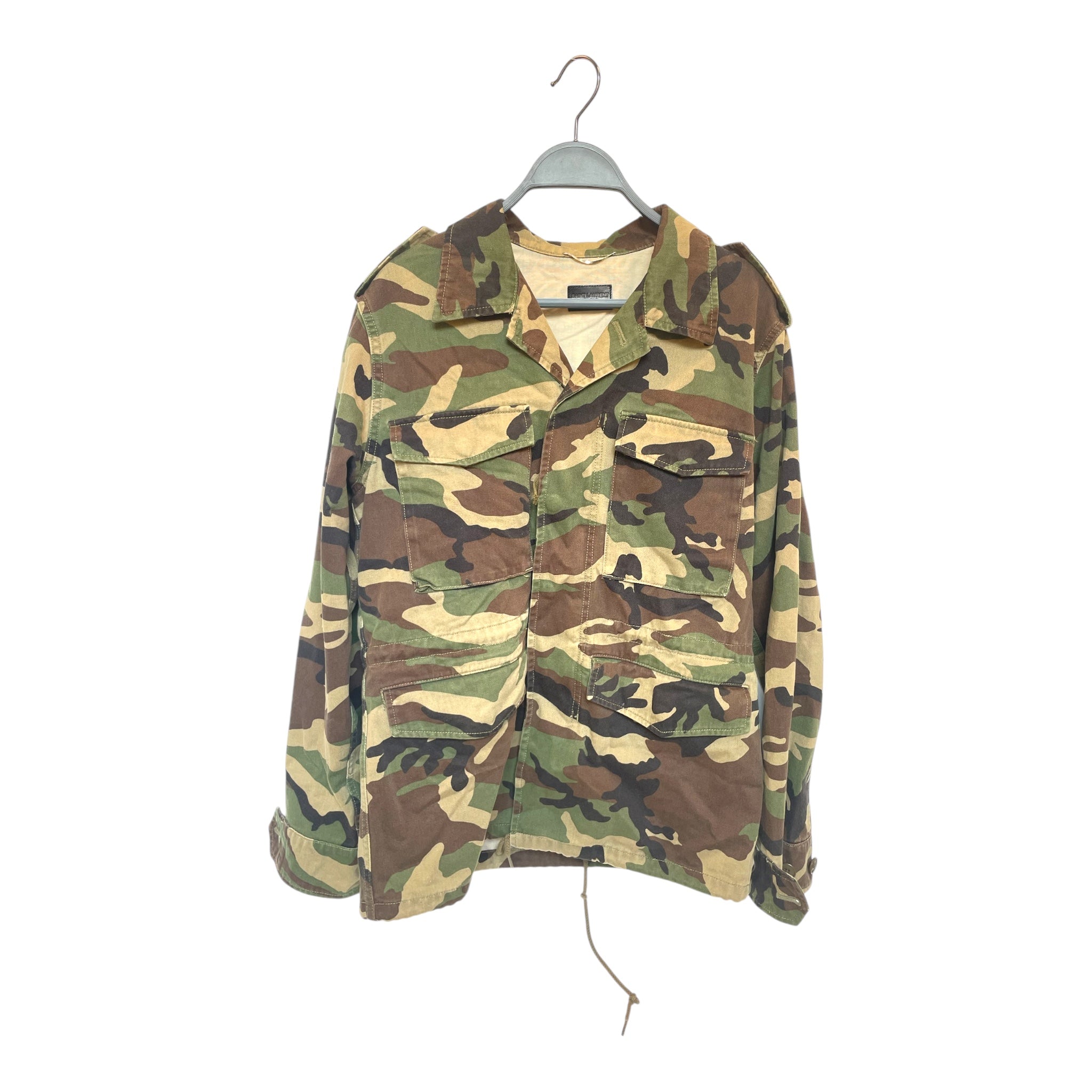 SAINT LAURENT/Denim Jkt/XS/Cotton/GRN/Camouflage/#UP53201600902/CAMO JACKET view 1