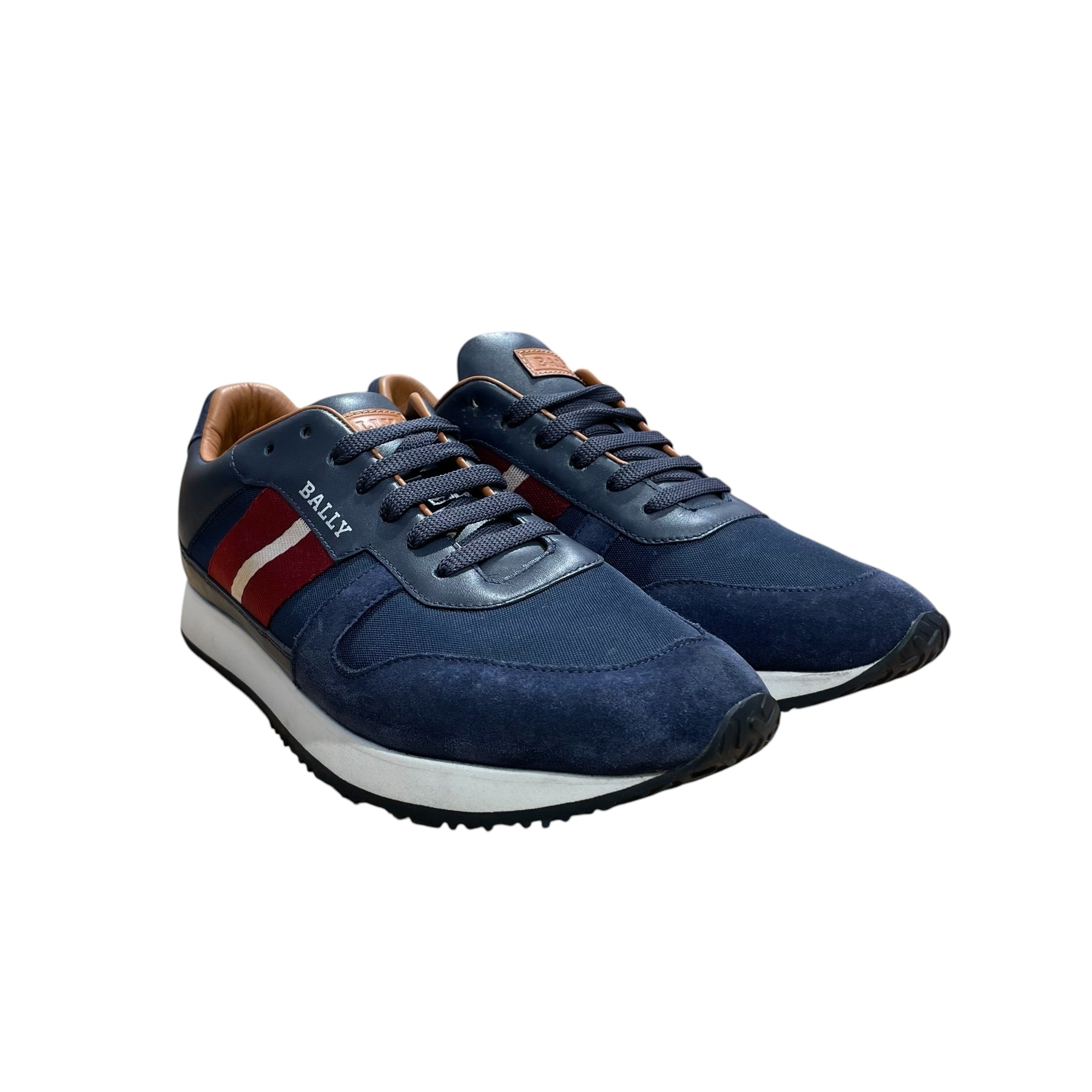 BALLY/Low-Sneakers/US 9.5/Suede/NVY/sprinter suede leather view 1