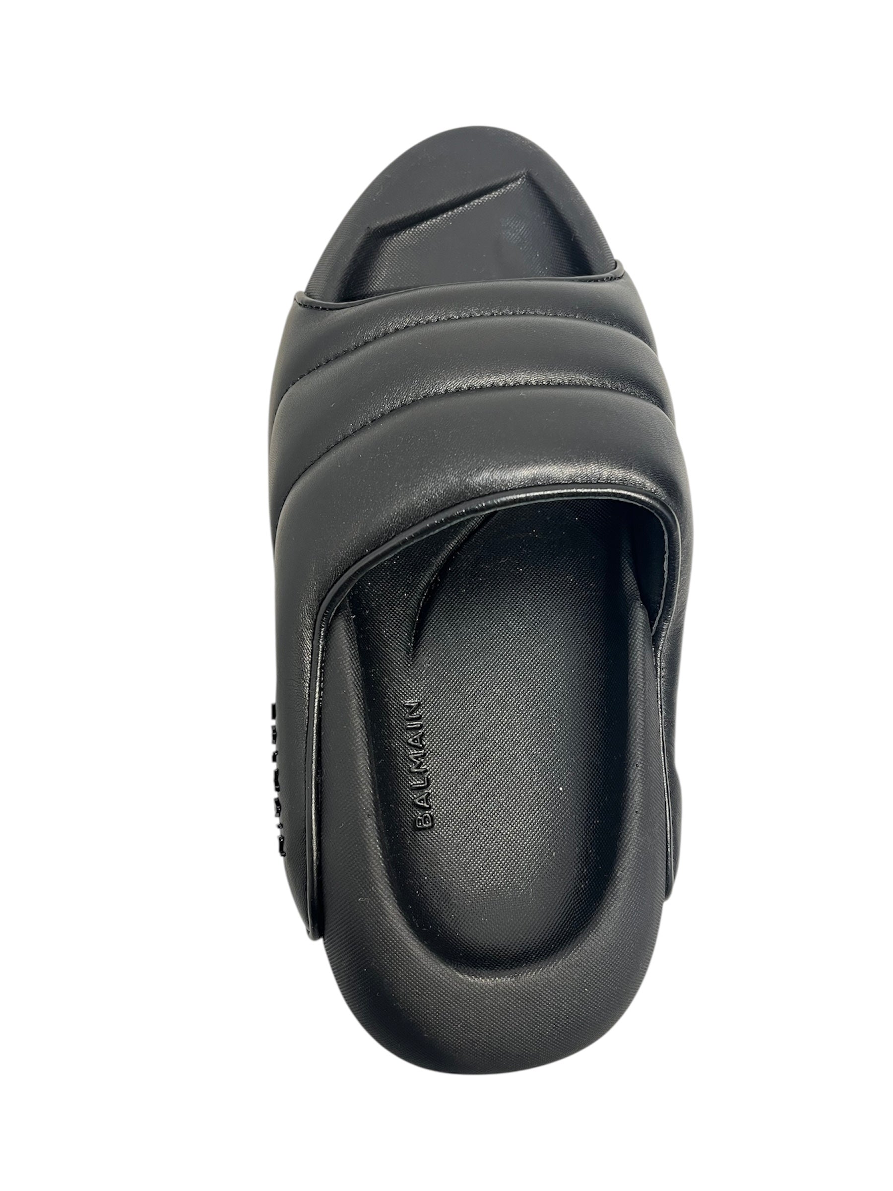 BALMAIN/Shoes/EU 36/Leather/BLK/BOAT LOOKING PUFFER SIDES view 3