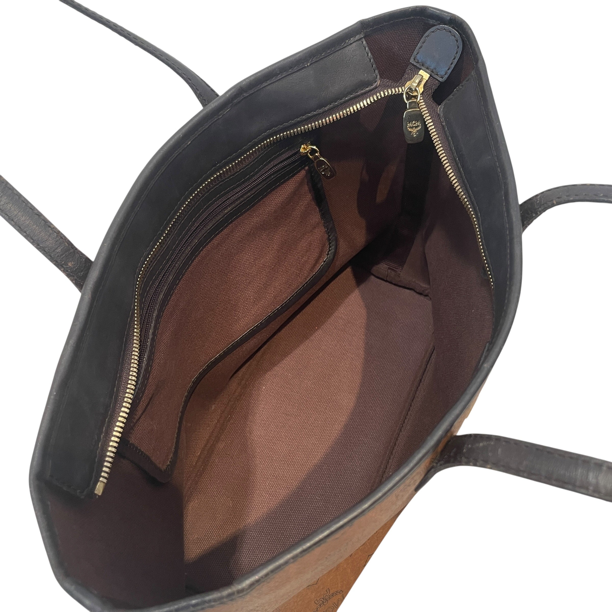 MCM/Tote Bag/Monogram/Leather/BRW/Viscetos Shopping Tote view 4
