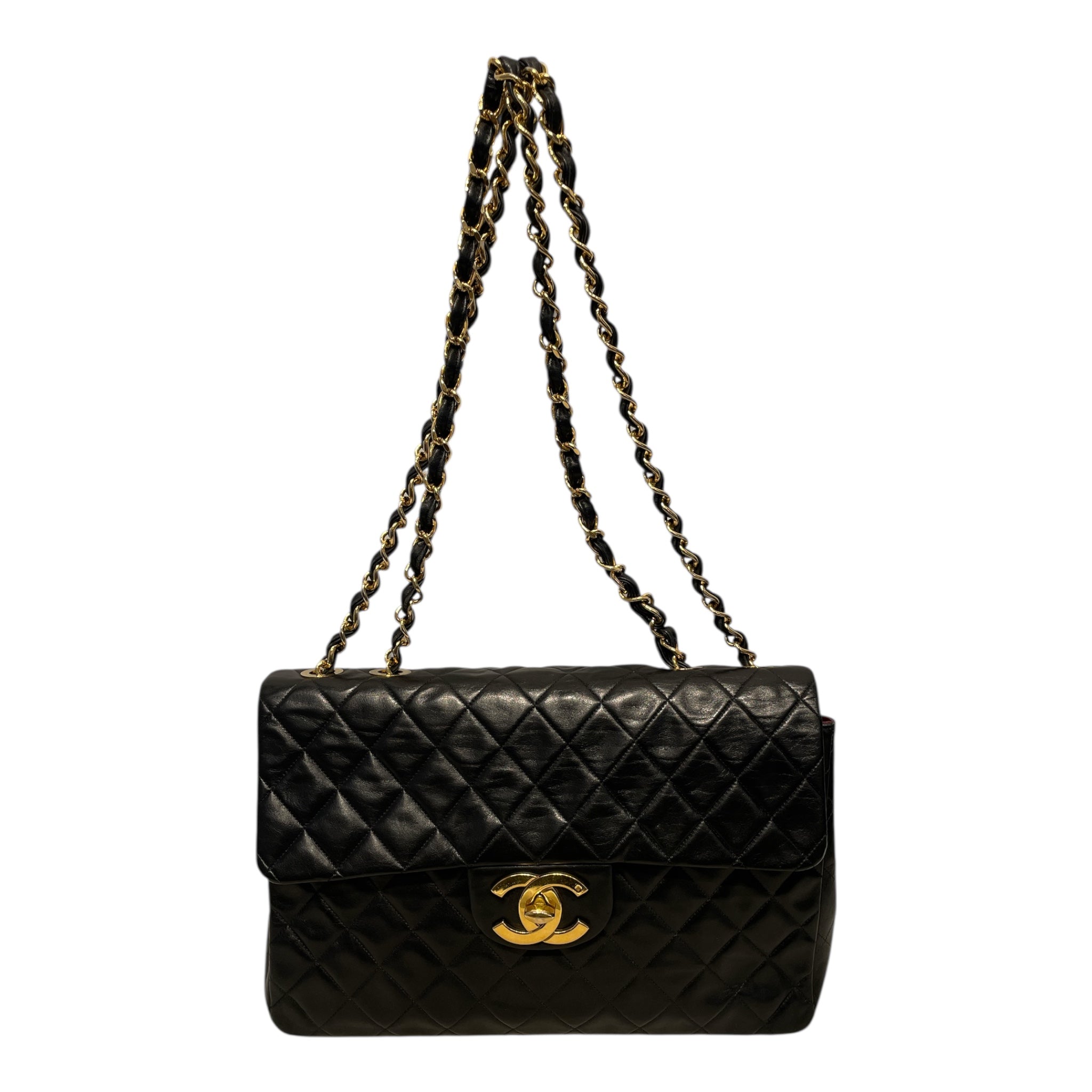 CHANEL/Bag/Leather/BLK/Timeless Jumbo Classic Flap view 1
