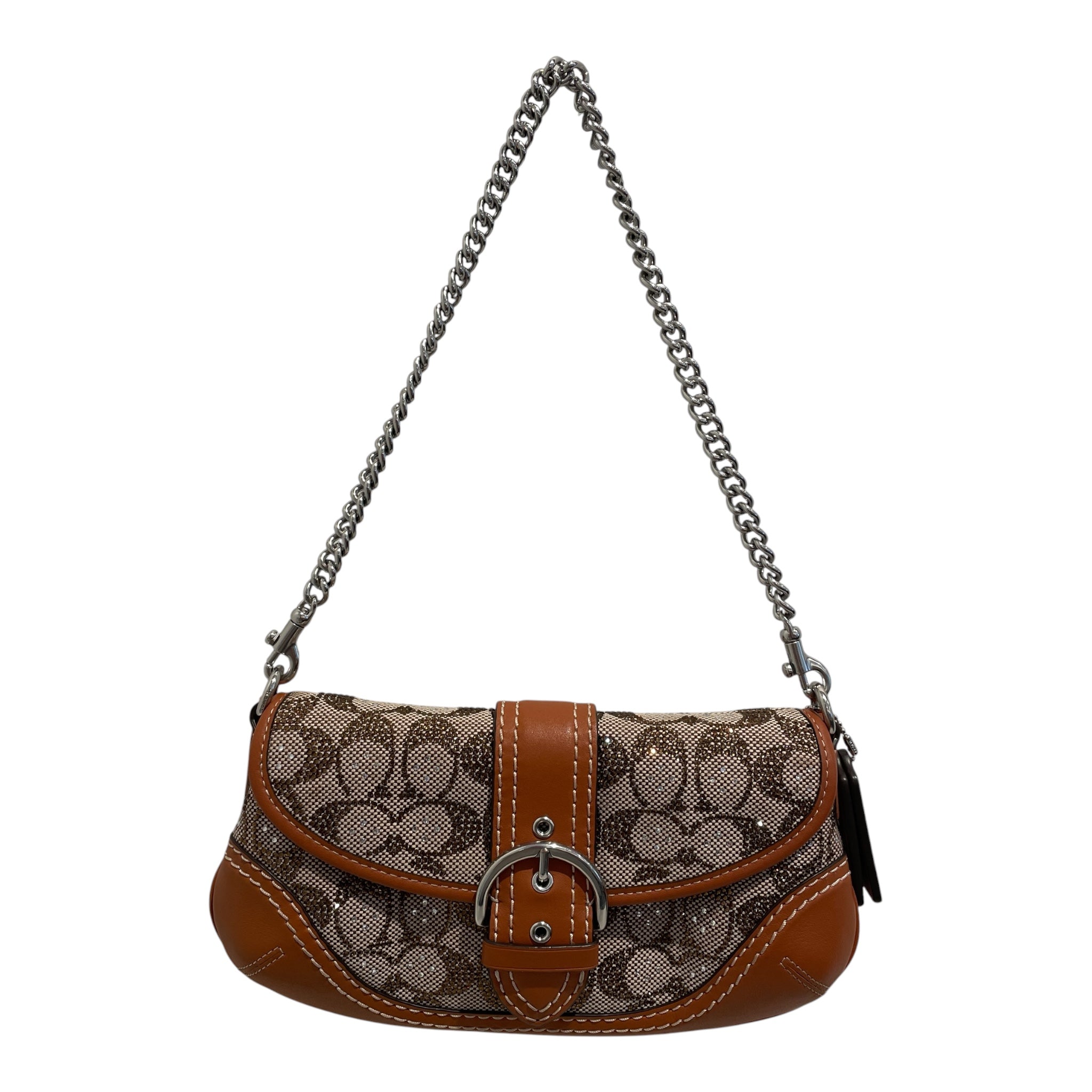 COACH/Bag/Monogram/Leather/BRW/soho 25 in crystal view 1